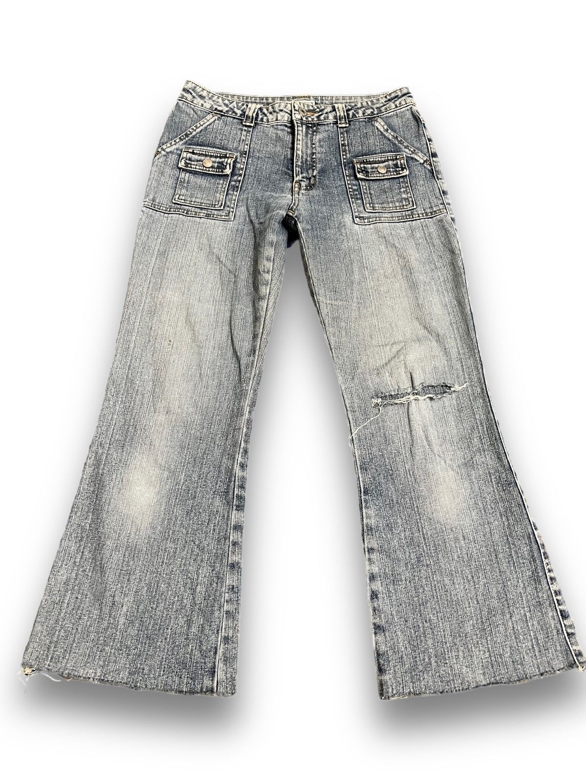 Japanese Brand × Vintage Vintage Daily Topics Flare Bush pants Size US 30 / EU 46 - 1 Thumbnail