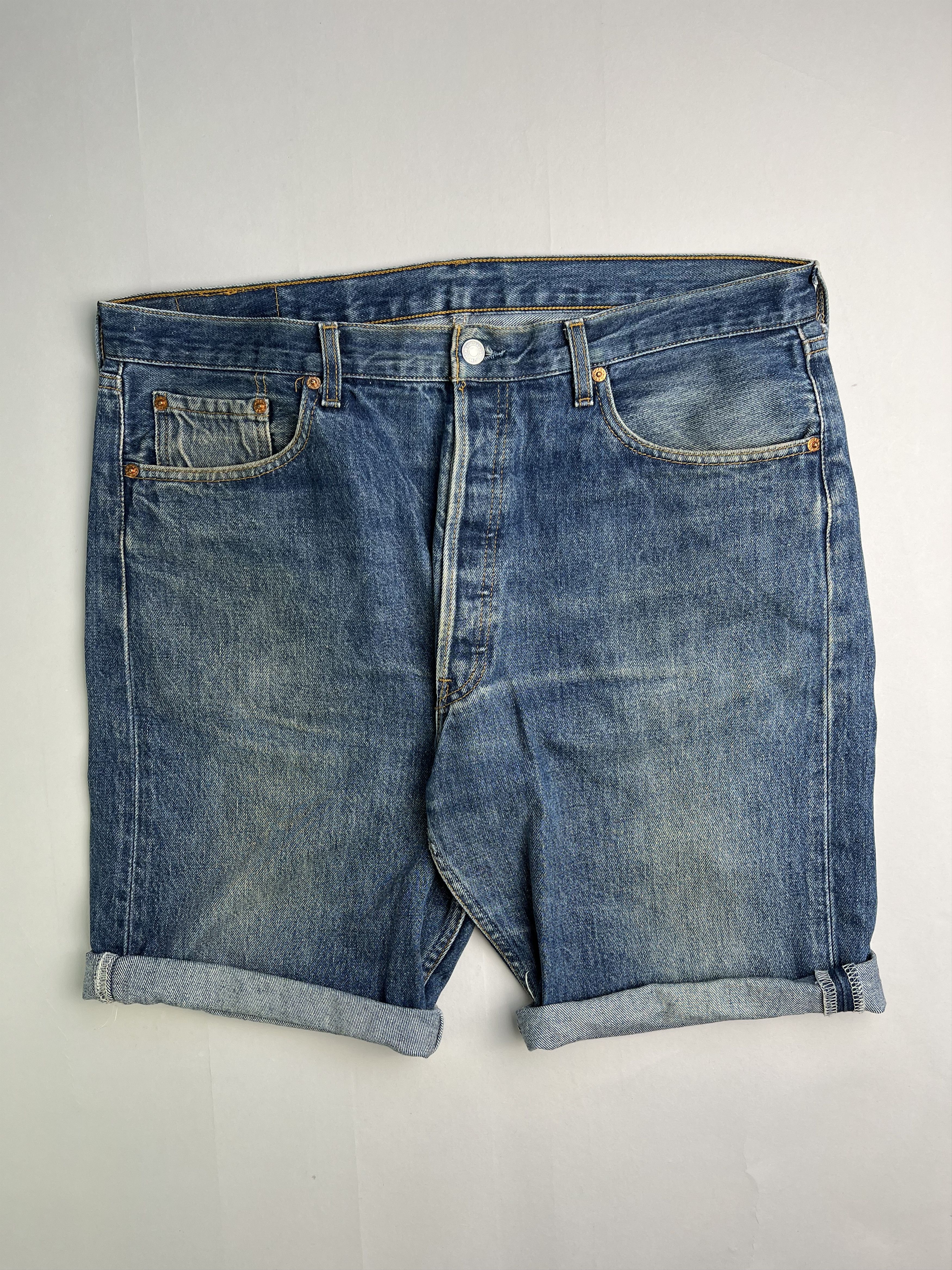 Levi's Levis 501 Jeans Shorts Blue Wash W38 Size US 38 / EU 54 - 1 Thumbnail