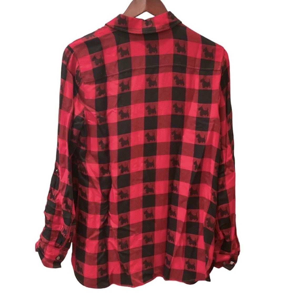 Talbots Talbots Buffalo Plaid Scottie Dog Terrier Button Down Shirt Size S / US 4 / IT 40 - 3 Thumbnail