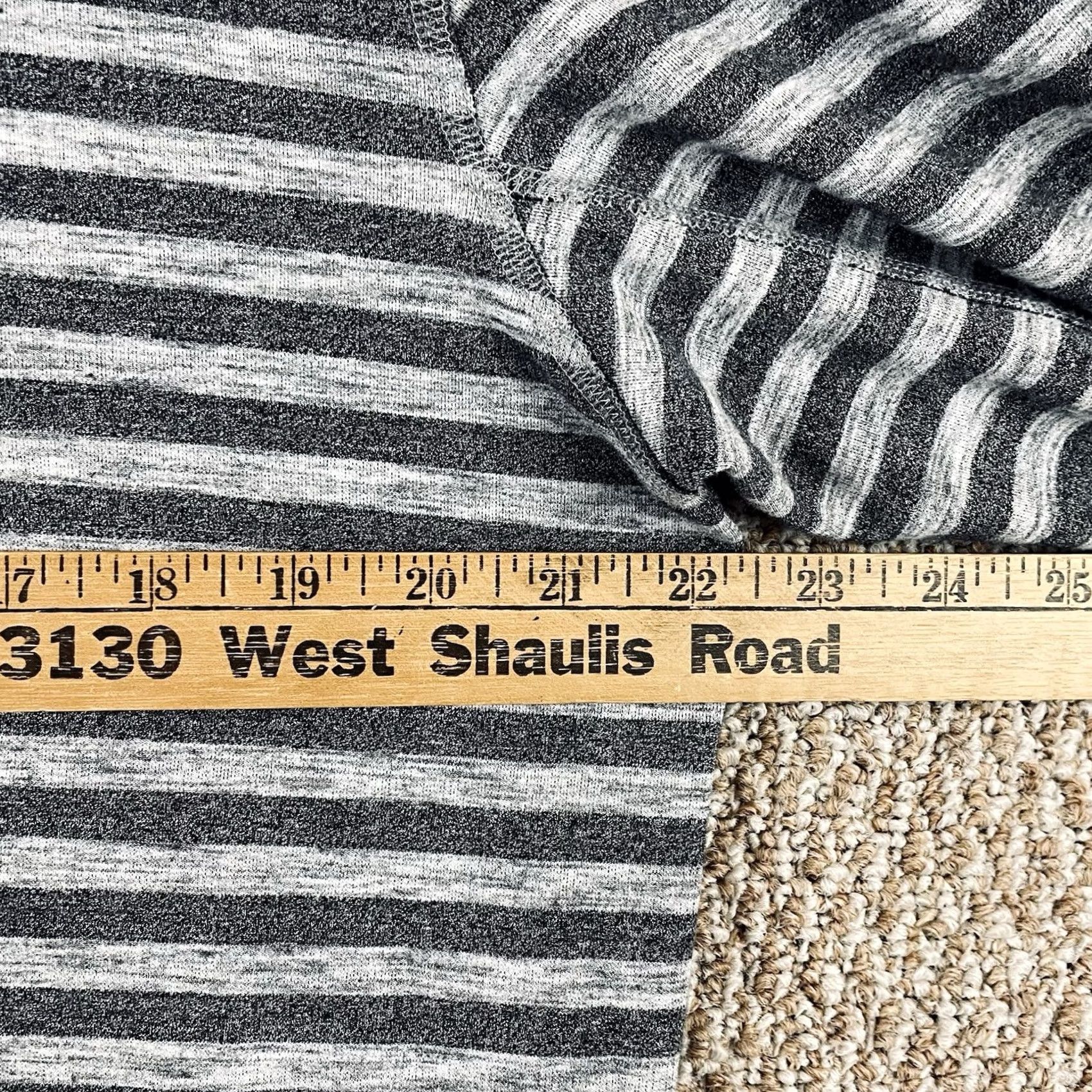 Vintage Dunning Golf Pullover Men's Large Gray Striped Casual Performance 1/4 Zip F516 Size US L / EU 52-54 / 3 - 7 Thumbnail