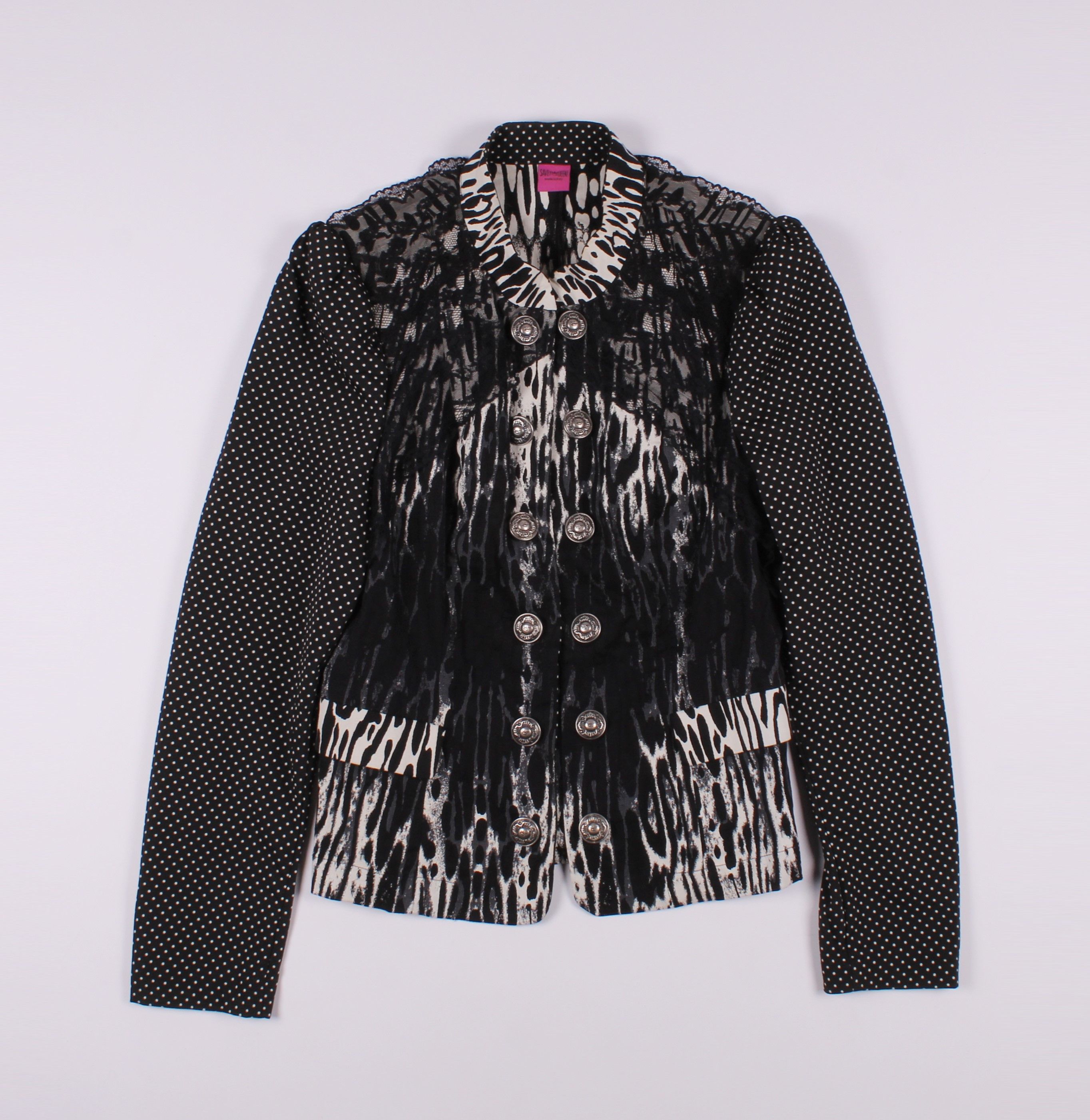 Vintage Vintage Y2K Save the Queen Grunge Goth Blazer Jacket Size XL / US 12-14 / IT 48-50 - 4 Thumbnail
