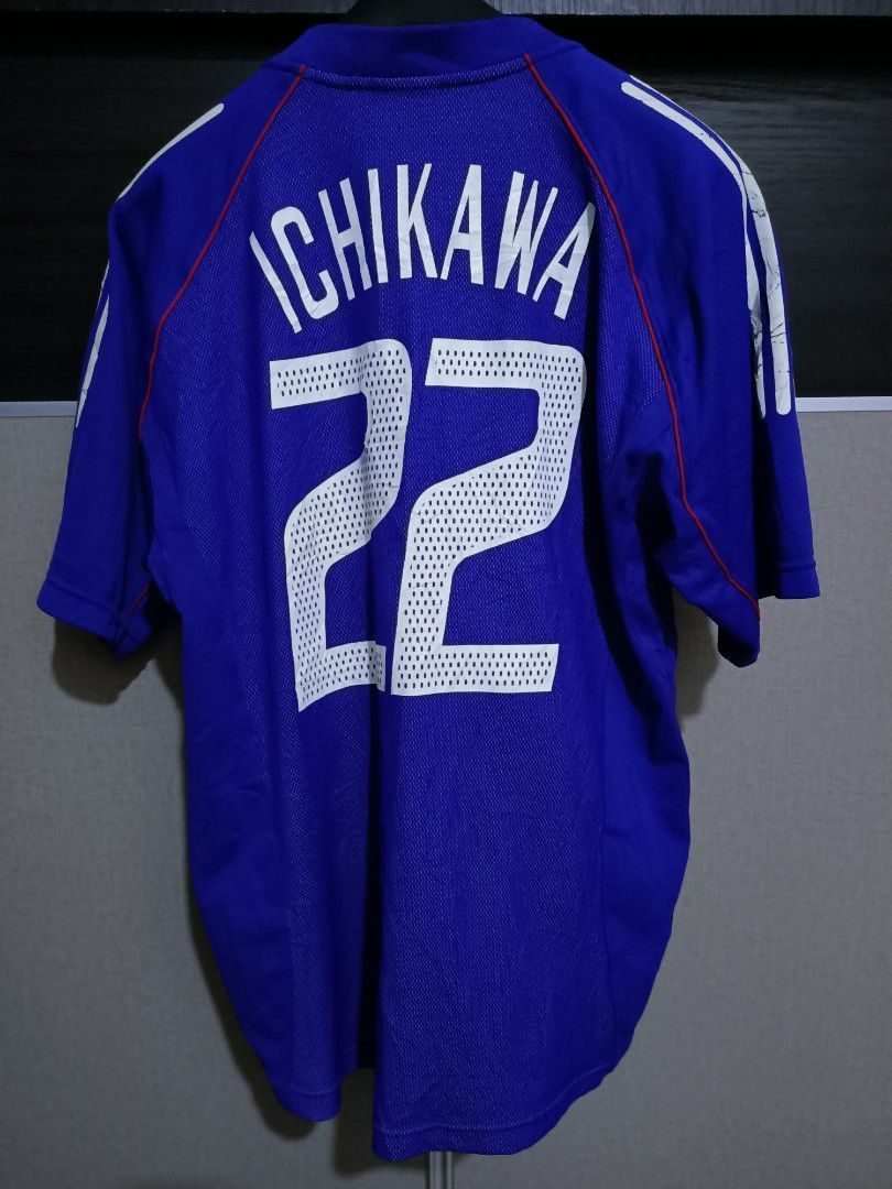 Adidas 2002 Japan World Cup Jersey Ichikawa #22 – Made in Japan OG Size US L / EU 52-54 / 3 - 7 Thumbnail