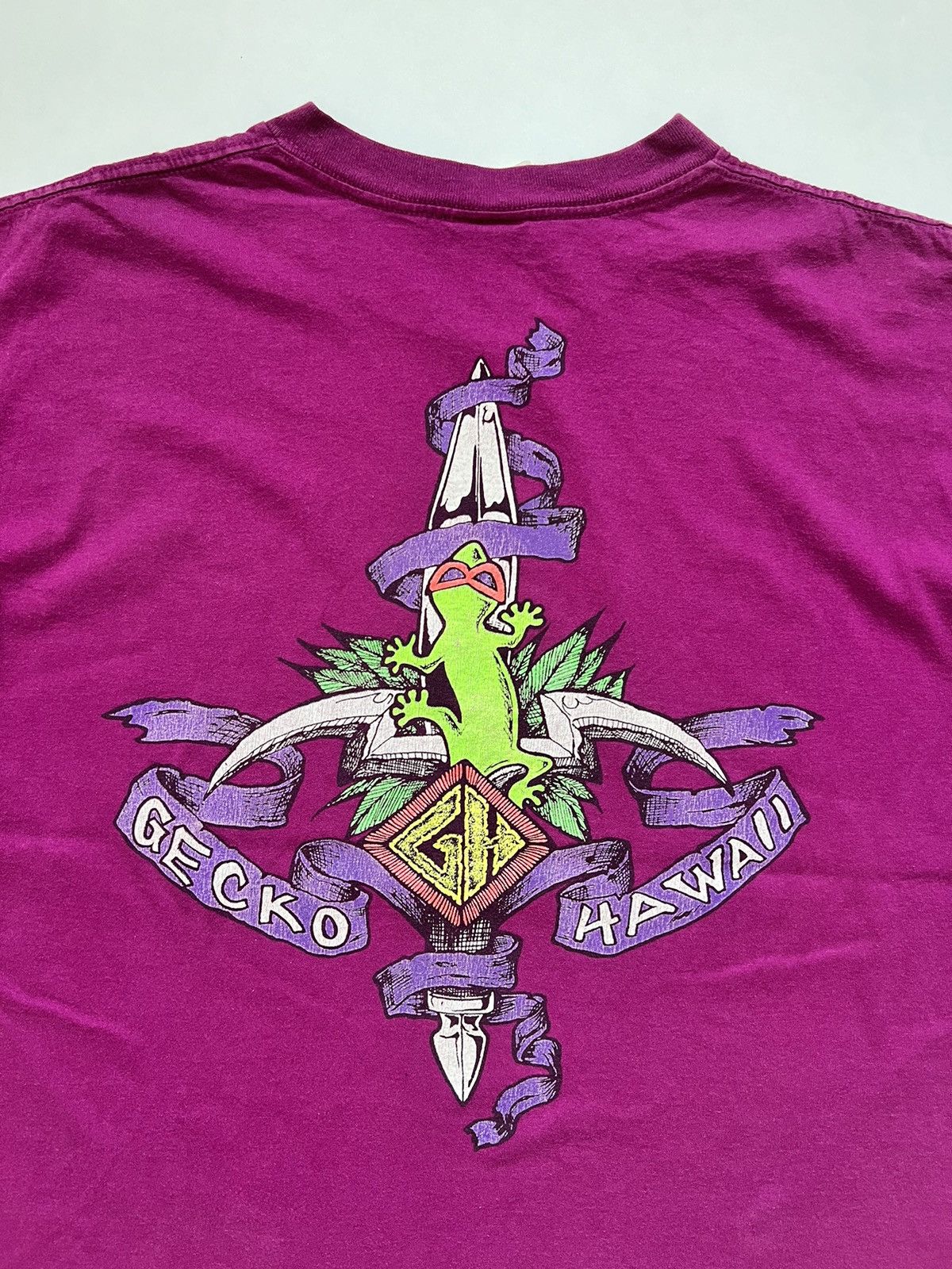 Vintage Vintage 90's Gecko Hawaii Mambo Billabong Size US XL / EU 56 / 4 - 2 Thumbnail