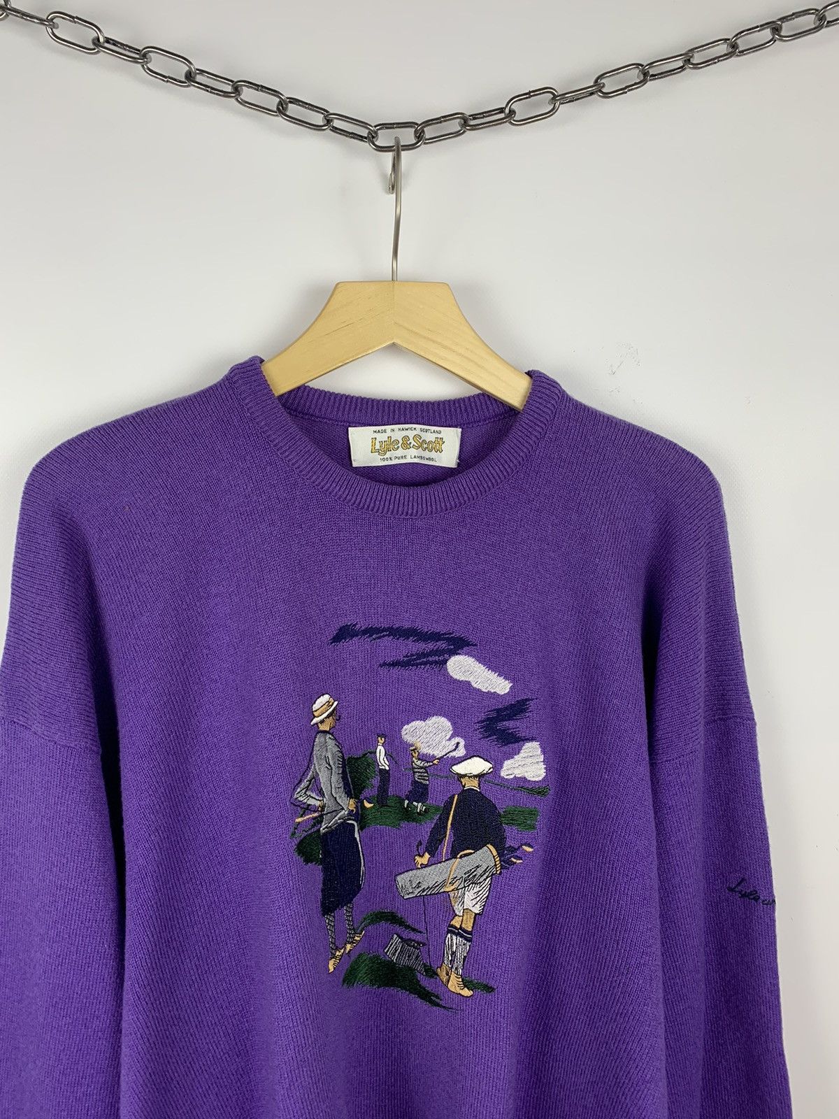 Lyle & Scott Vintage Lyle & Scott Wool Nature 3D Knit Sweater Size XL 90s Size US XL / EU 56 / 4 - 2 Thumbnail