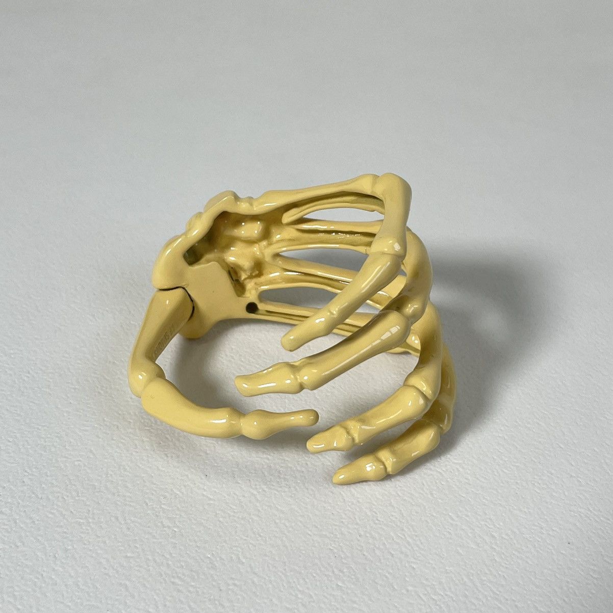 Raf Simons S/S 22 Yellow Skeleton Hand Cuff Bracelet Size ONE SIZE - 11 Thumbnail