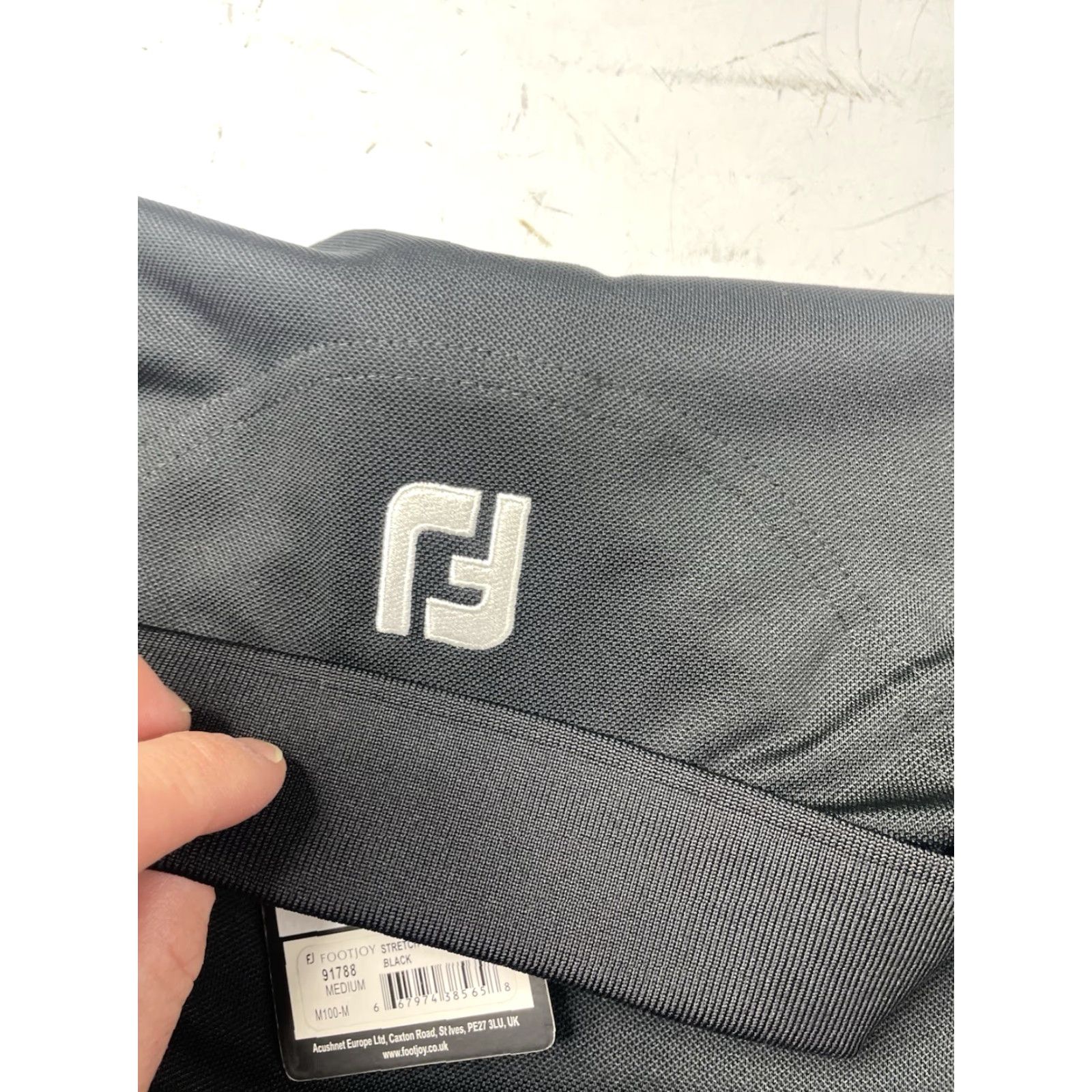 Footjoy NWT Footjoy Polo Shirt Mens M Black Stretch Pique Golf Logo FJ Golf Short Sleeve Regular 2010s Classic Sports Size US M / EU 48-50 / 2 - 5 Thumbnail