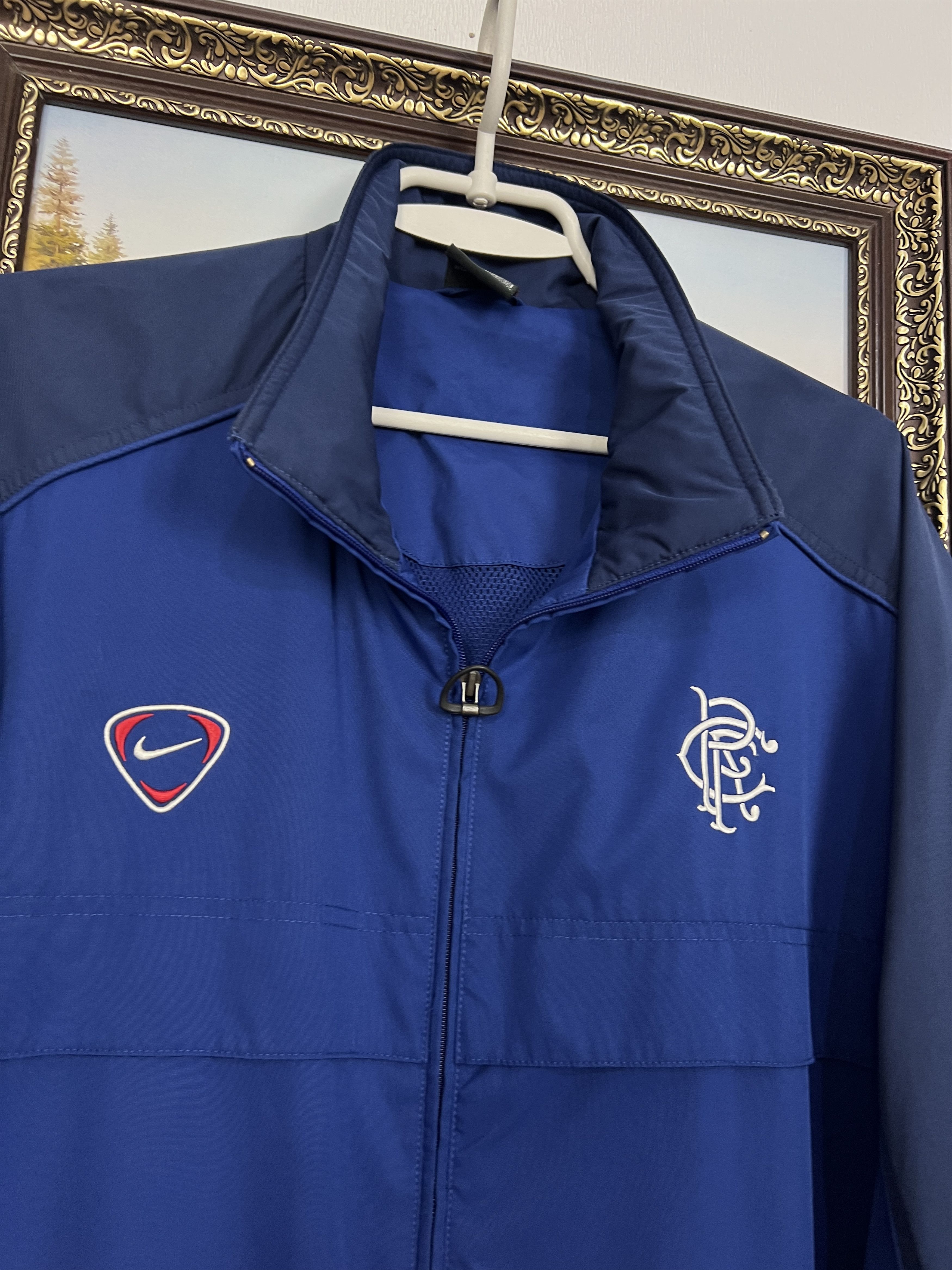 Nike Vintage 90's Nike Glasgow Rangers Jacket Football Track Top Size US L / EU 52-54 / 3 - 3 Thumbnail