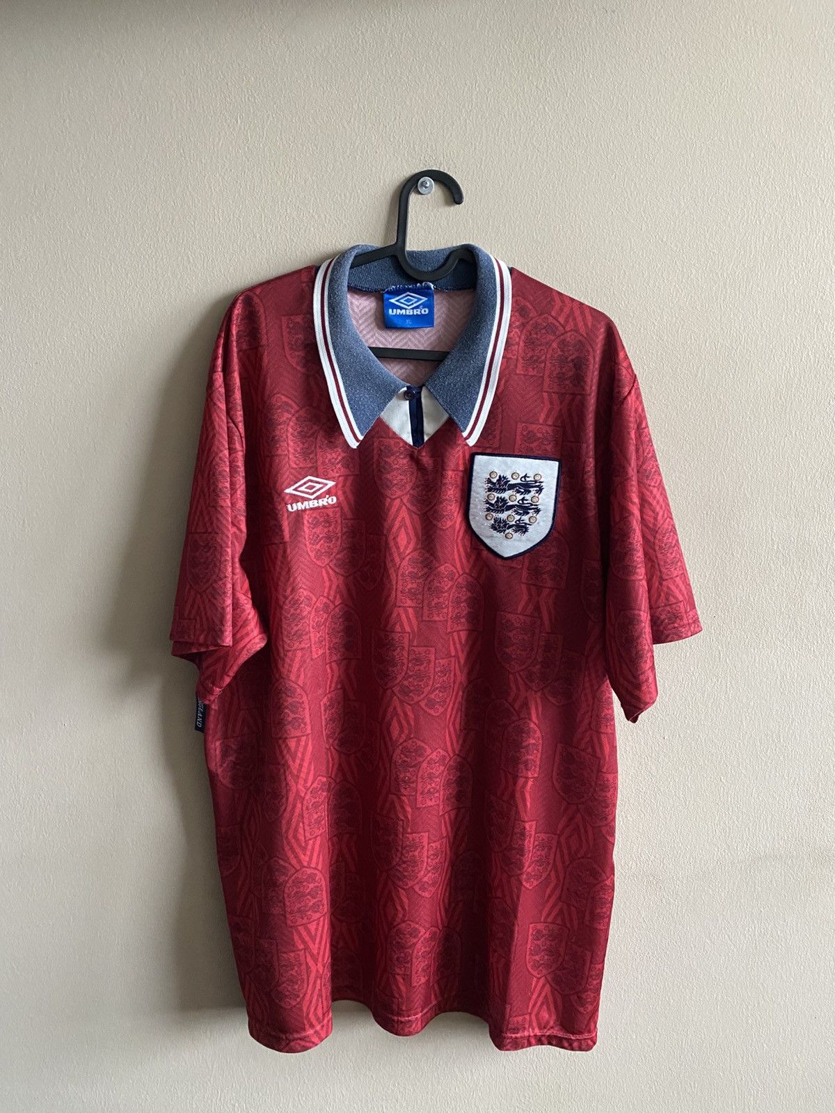 Umbro Vintage 1993-1995 England Soccer Jersey Umbro Size US XL / EU 56 / 4 - 1 Thumbnail