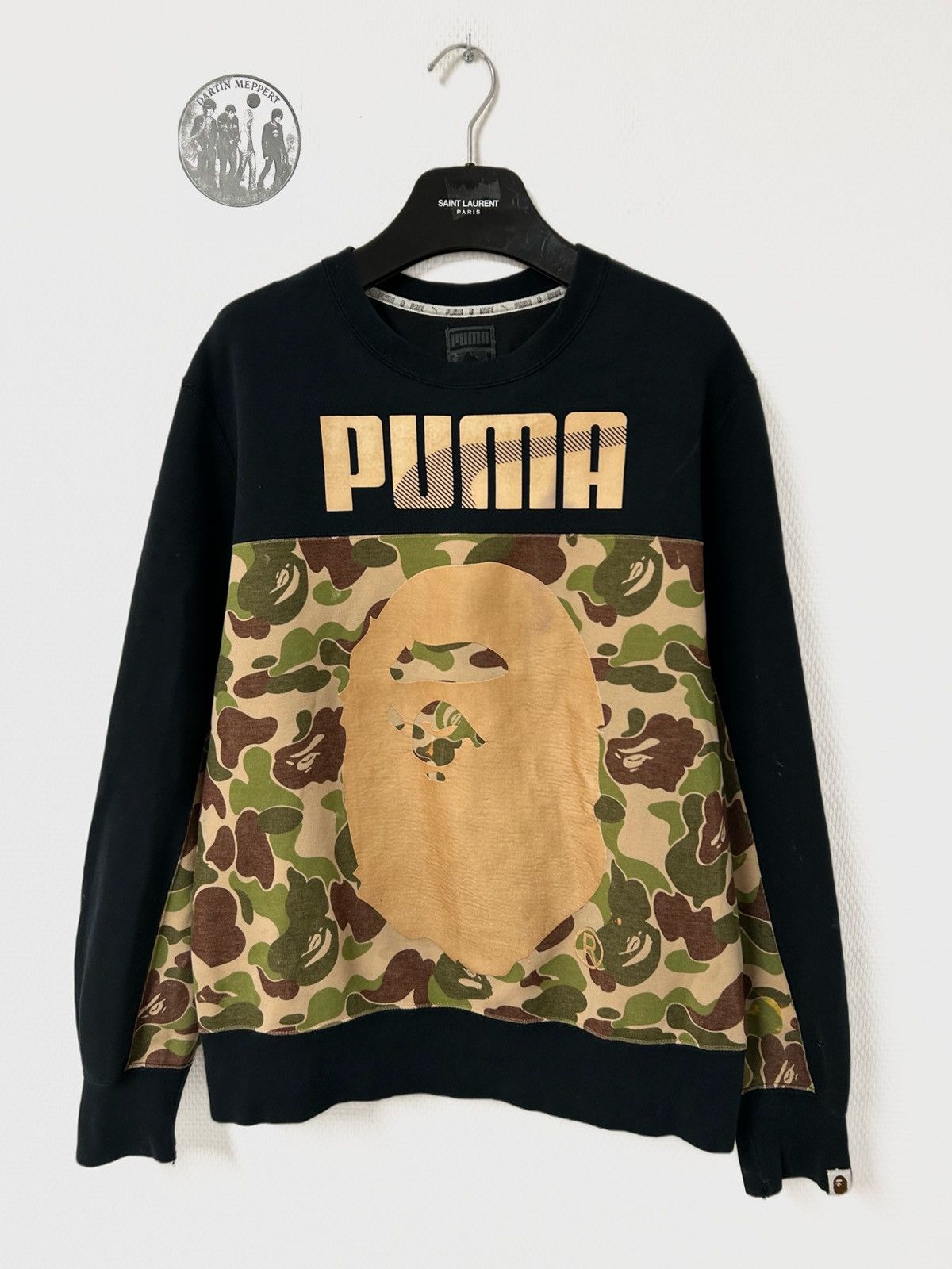 Bape FW2015 Unreleased 1/1 Sample Gold Camo Crewneck Size US M / EU 48-50 / 2 - 1 Thumbnail