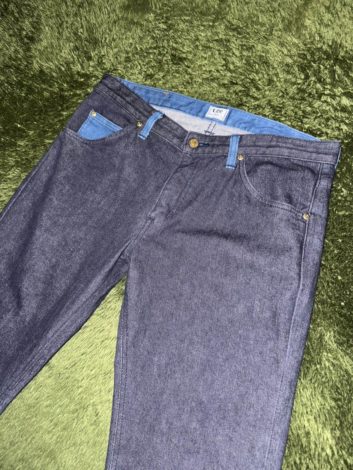 Lee [XL] Lee Japan x THE SHOP TK Two-Tone Denim Pants Size US 32 / EU 48 - 2 Thumbnail