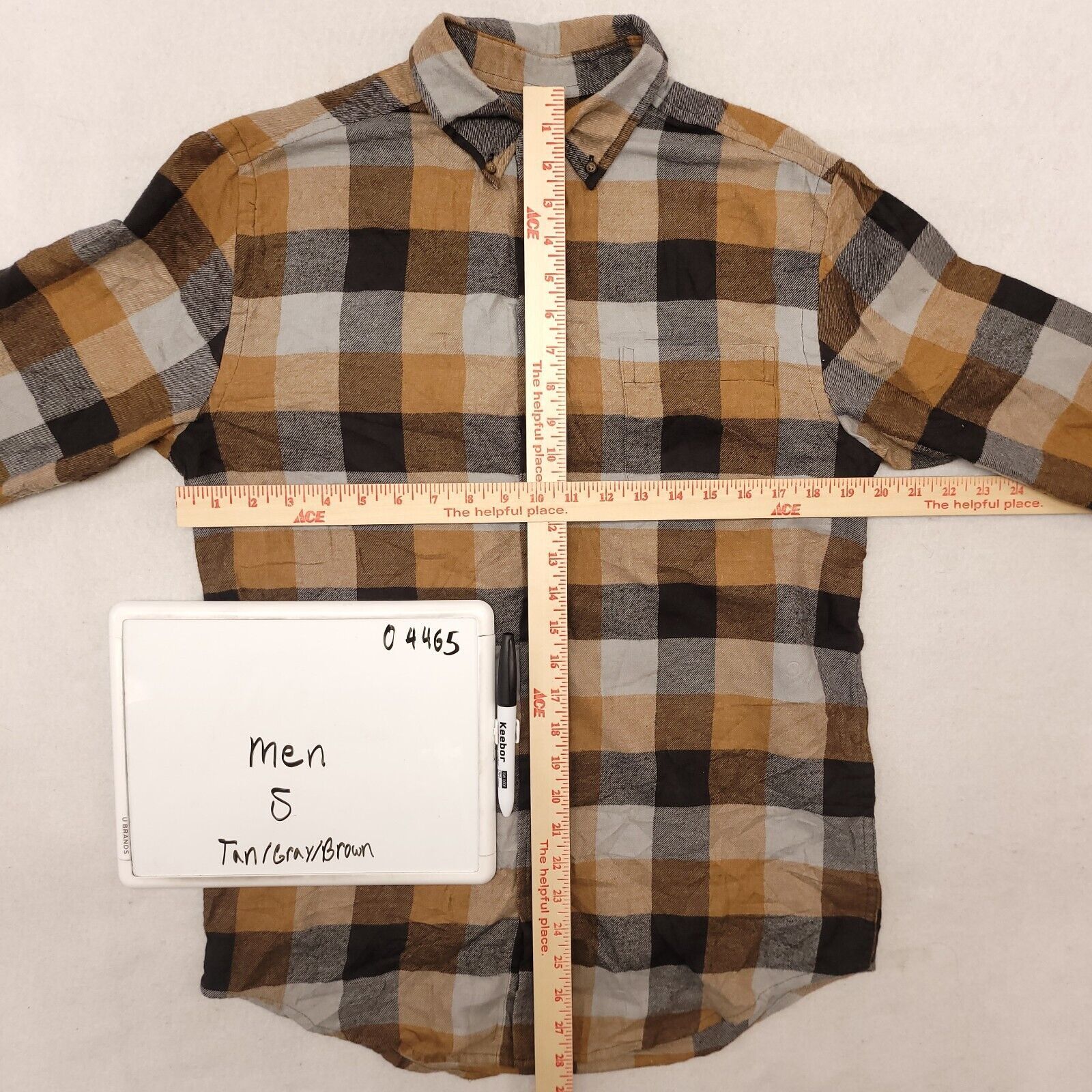 Croft & Barrow Croft & Barrow Gingham Flannel Shirt Mens Size Small S Gray Size US S / EU 44-46 / 1 - 6 Thumbnail