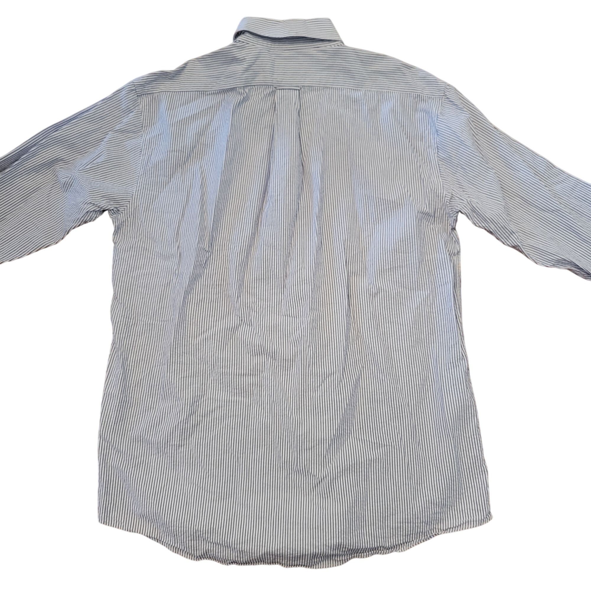 Other Jon Michael Cane L Blue White Striped Poplin Long Sleeve Cot Size US L / EU 52-54 / 3 - 5 Thumbnail