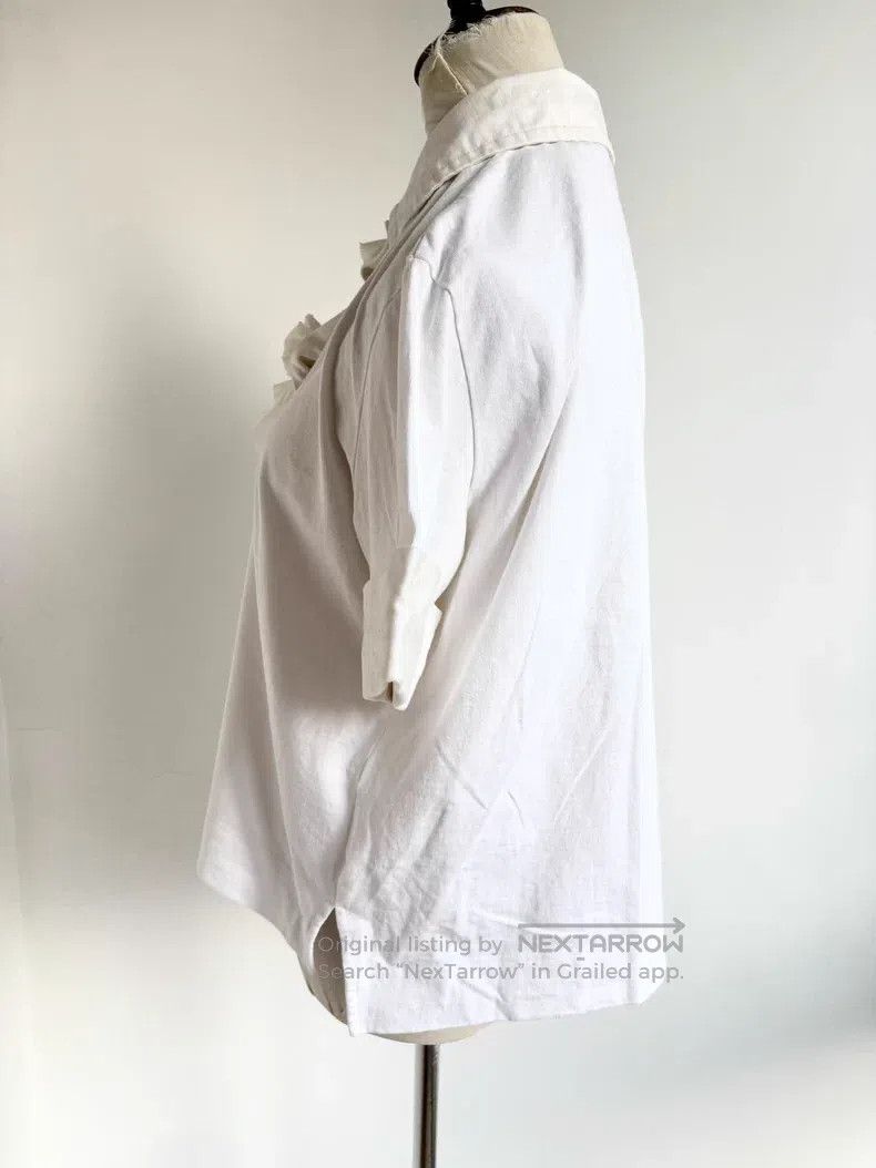 Vivienne Westwood Vivienne Westwood size 00 White Saturn Ruffle Short Sleeve Size XXS / US 00 / IT 34 - 3 Thumbnail