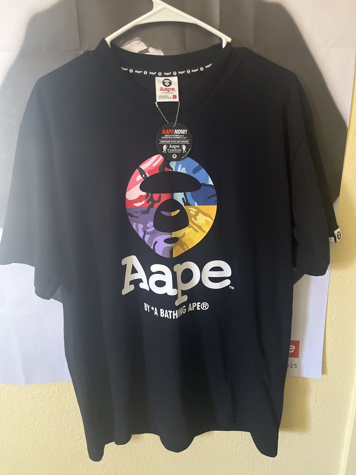 Aape Aape by A Bathing Ape Logo T-Shirt Size US S / EU 44-46 / 1 - 1 Thumbnail