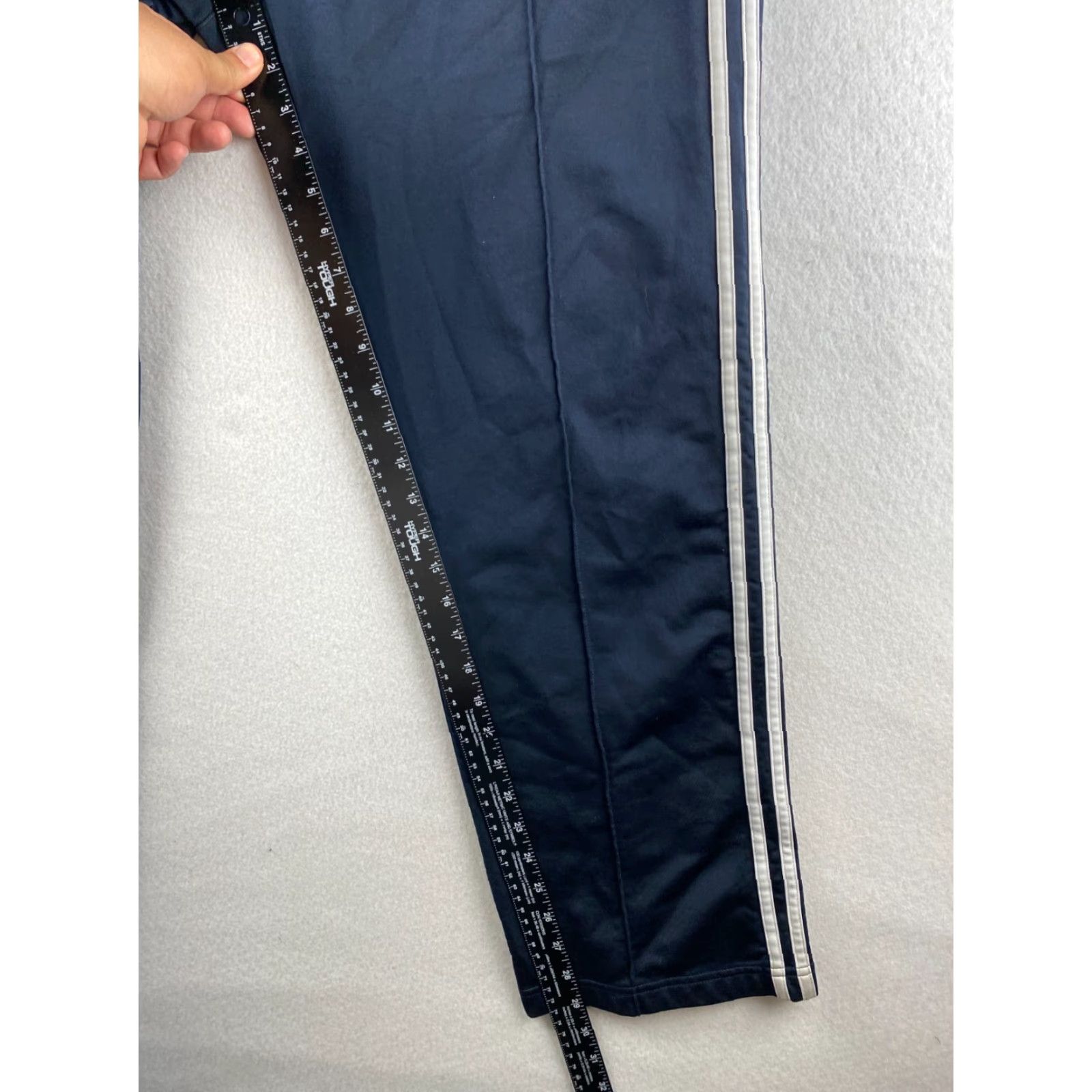Adidas Adidas Track Pants Mens M Blue Stretch Drawstring Running Dark Wash Gym Shirt? Size US 31 - 5 Thumbnail