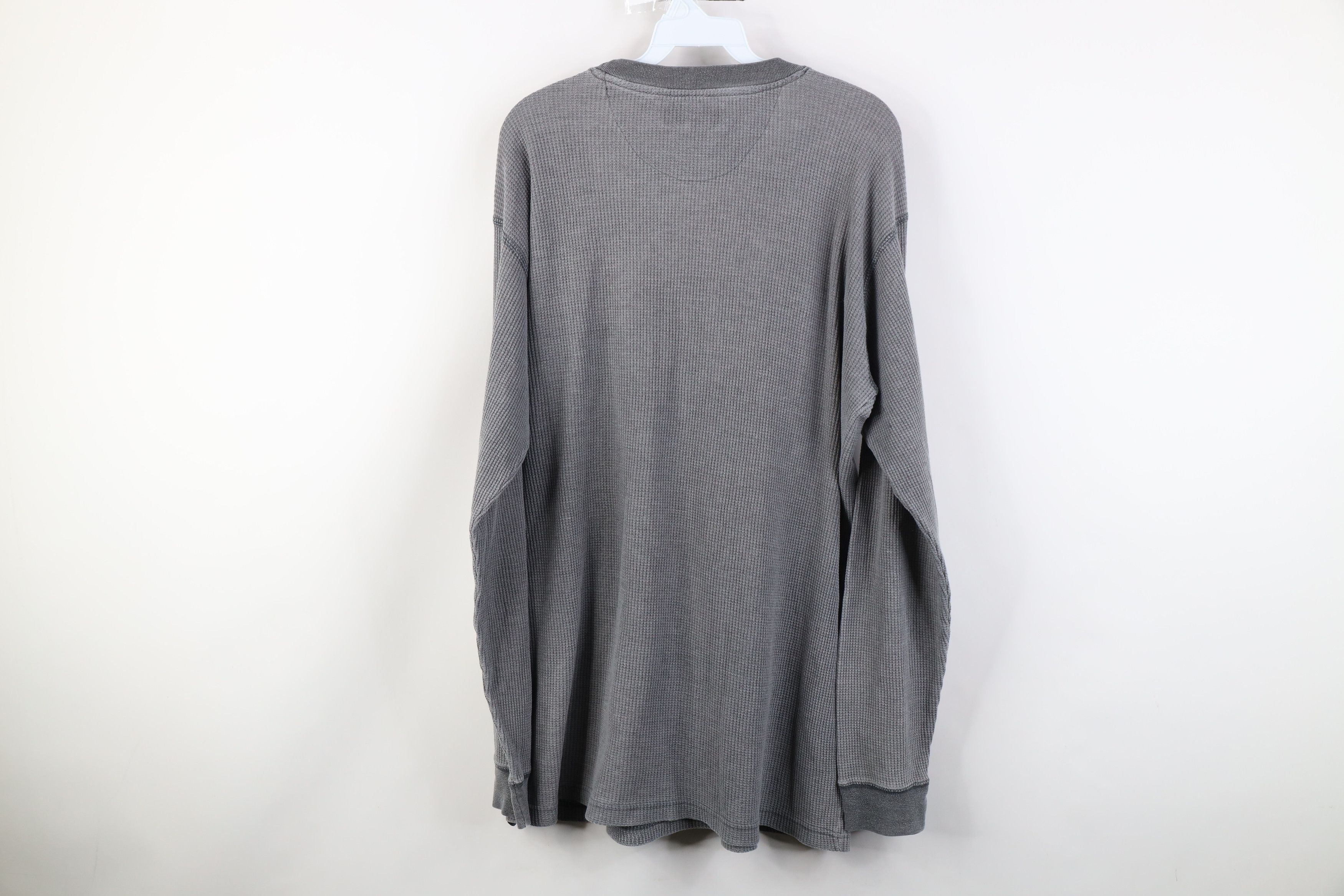 Vintage Vintage 90s Y2K Streetwear Waffle Knit Long Sleeve T-Shirt Size US XL / EU 56 / 4 - 9 Thumbnail