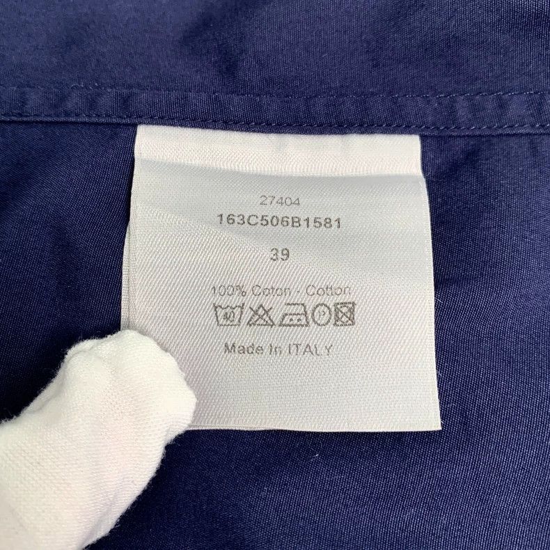 Dior Dior Size 39 Blue little bee embroidered cotton long-sleeve Size US XXS / EU 40 - 6 Thumbnail