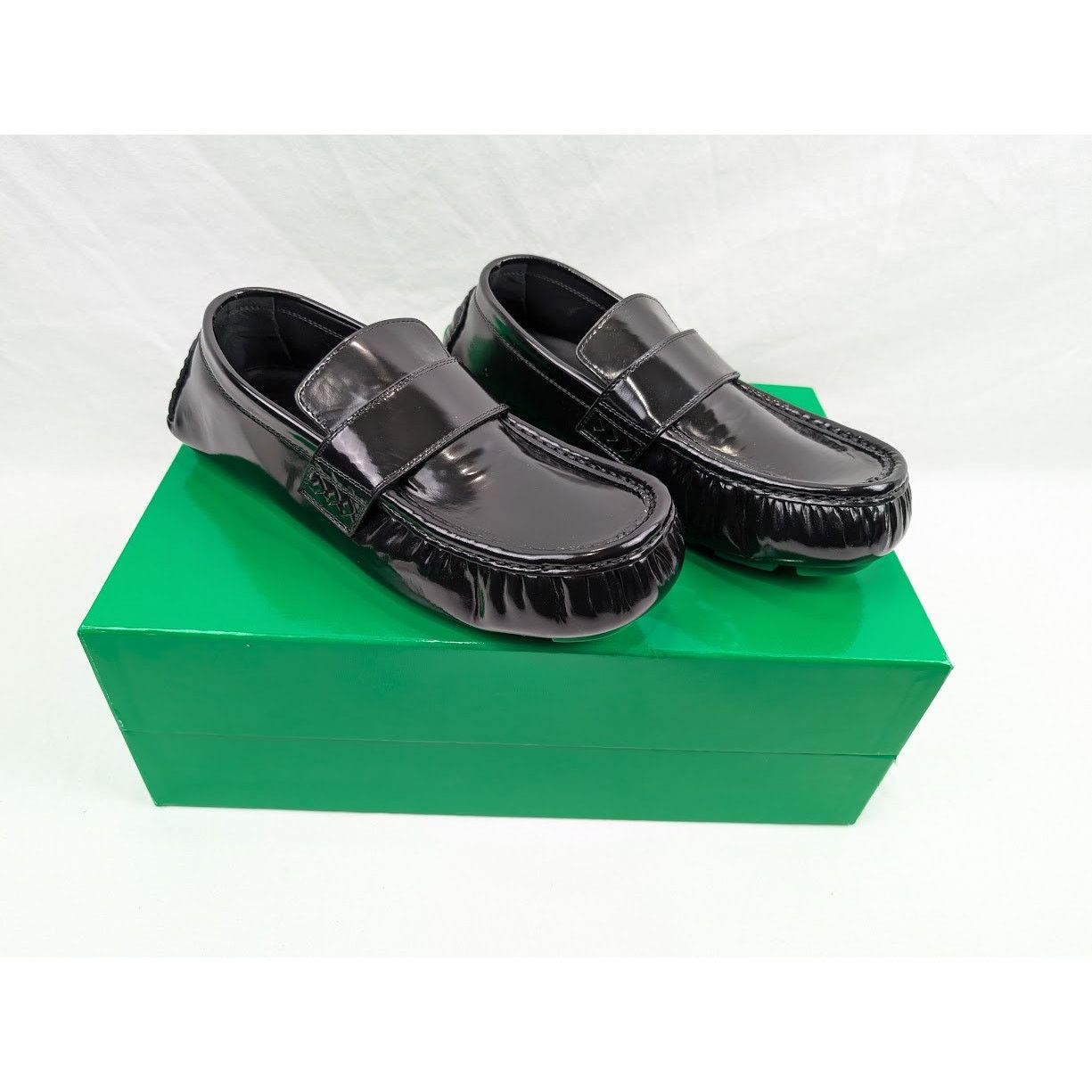 Bottega Veneta o1rshd1 Q:2 / Latex Lux Ride Loafers in Black-Parakeet Size US 8 / EU 41 - 22 Thumbnail