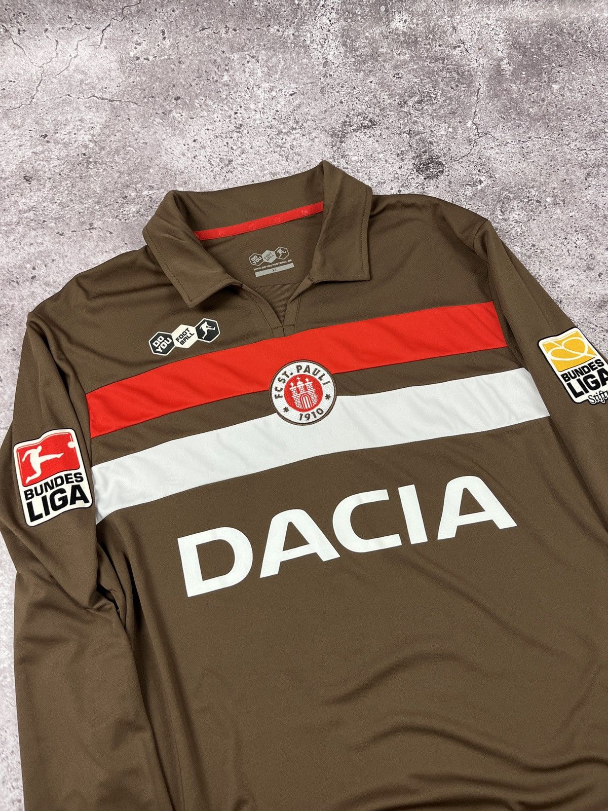 Other Vintage🔥FC St. Pauli Home 09/10 "DACIA"+ Nr.12 Soccer Jersey Size US XL / EU 56 / 4 - 3 Thumbnail