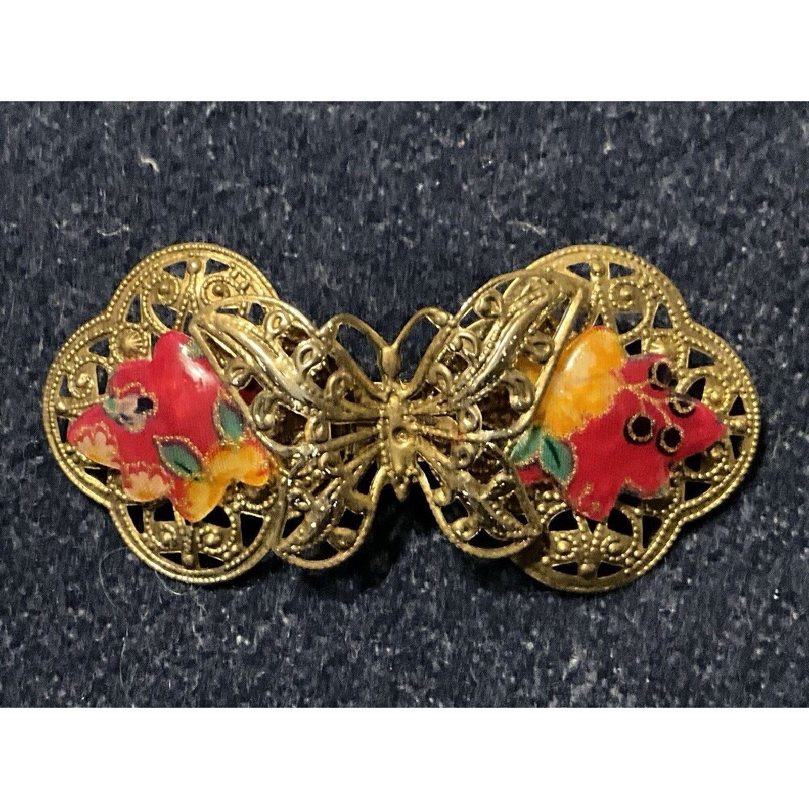 Other Gold Tone Large Butterfly Hair Clip Size ONE SIZE - 1 Thumbnail