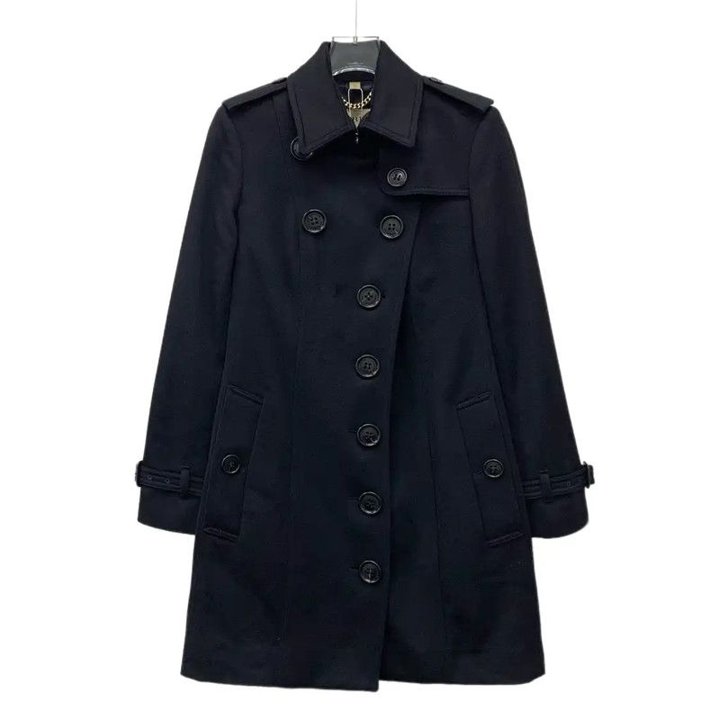 Burberry Burberry Black Cashmere Trench Coat for Women Size XS / US 0-2 / IT 36-38 - 1 Thumbnail