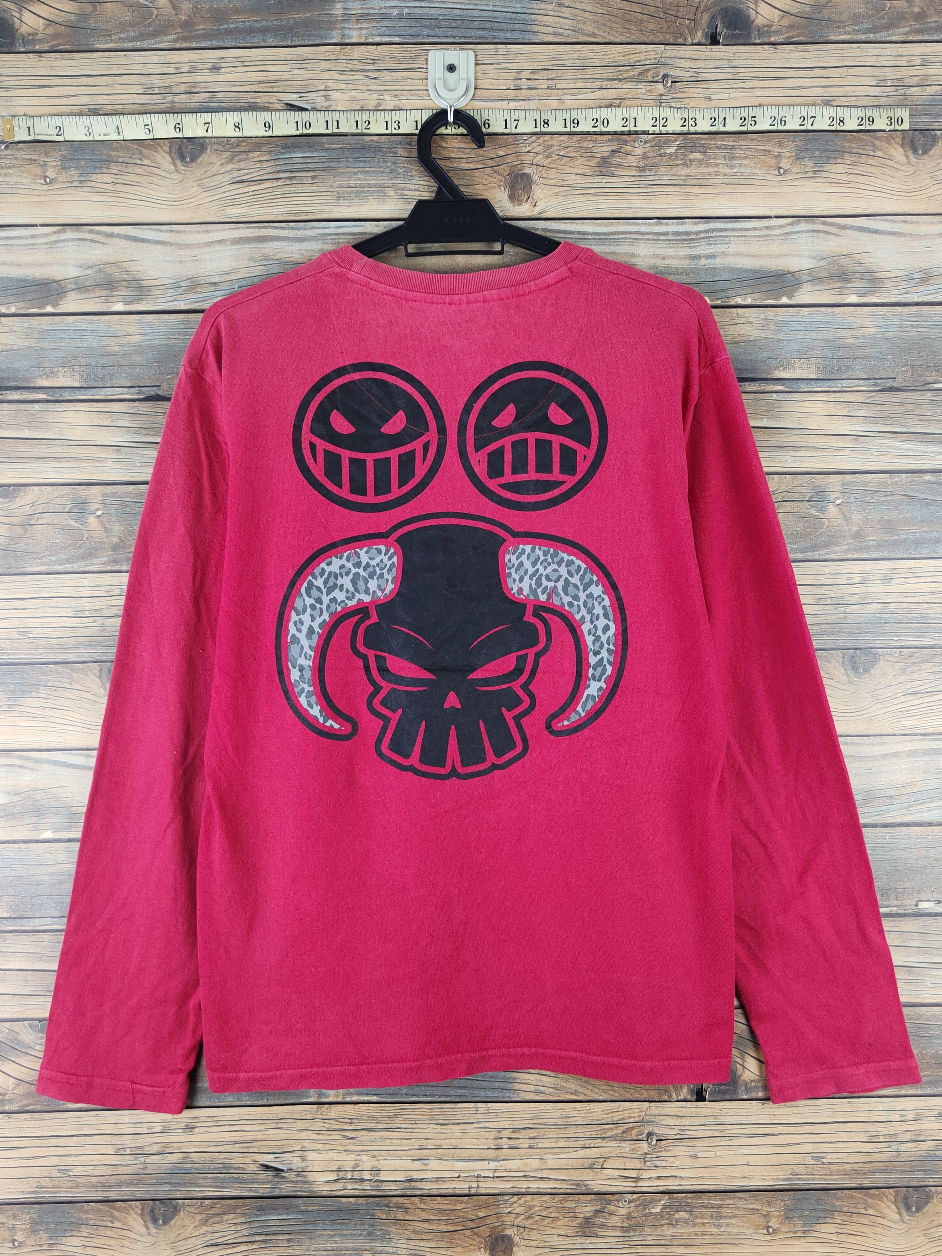 Anime DLL One Piece portgas D Ace Red Long Sleeve T-shirt #1444 Size US L / EU 52-54 / 3 - 8 Thumbnail