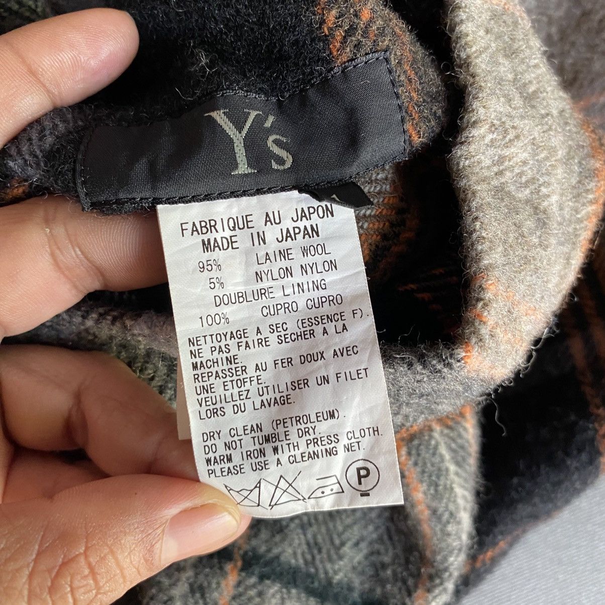 Y's Y’s Plaid Wool Skort with Lining Size 29" - 12 Thumbnail