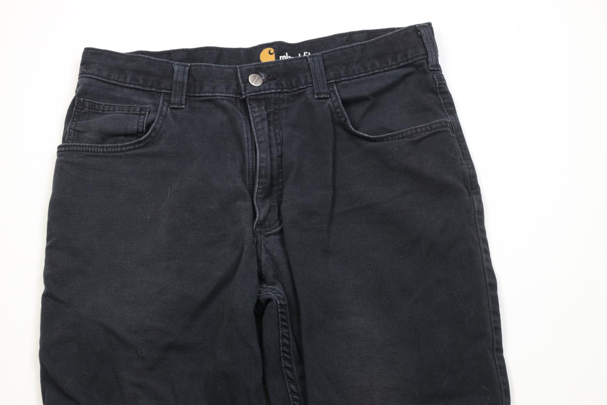 Carhartt Vintage Y2K Carhartt Relaxed Fit Stretch Canvas Pants Black Size US 33 - 2 Thumbnail