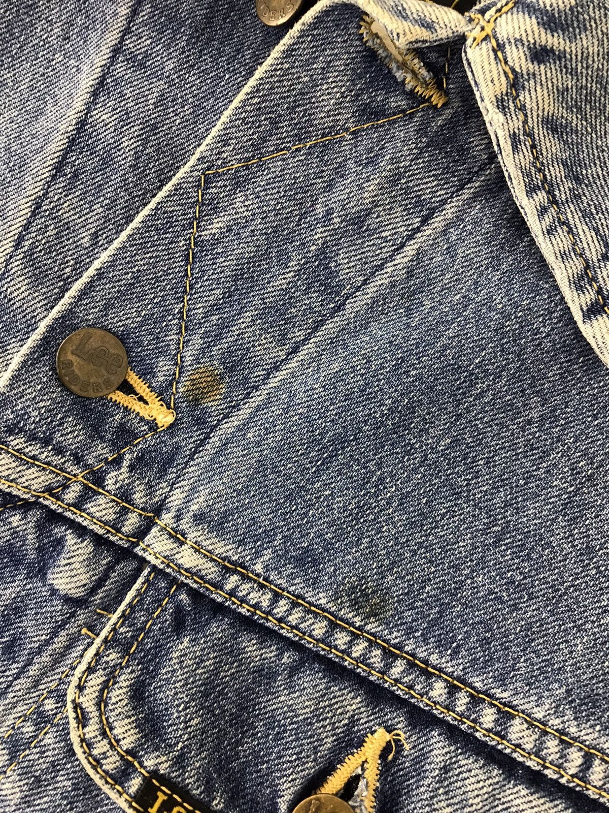 Edwin × Lee × Vintage Vintage Lee Riders By Edwin Trucker Denim Jeans Size US L / EU 52-54 / 3 - 7 Thumbnail