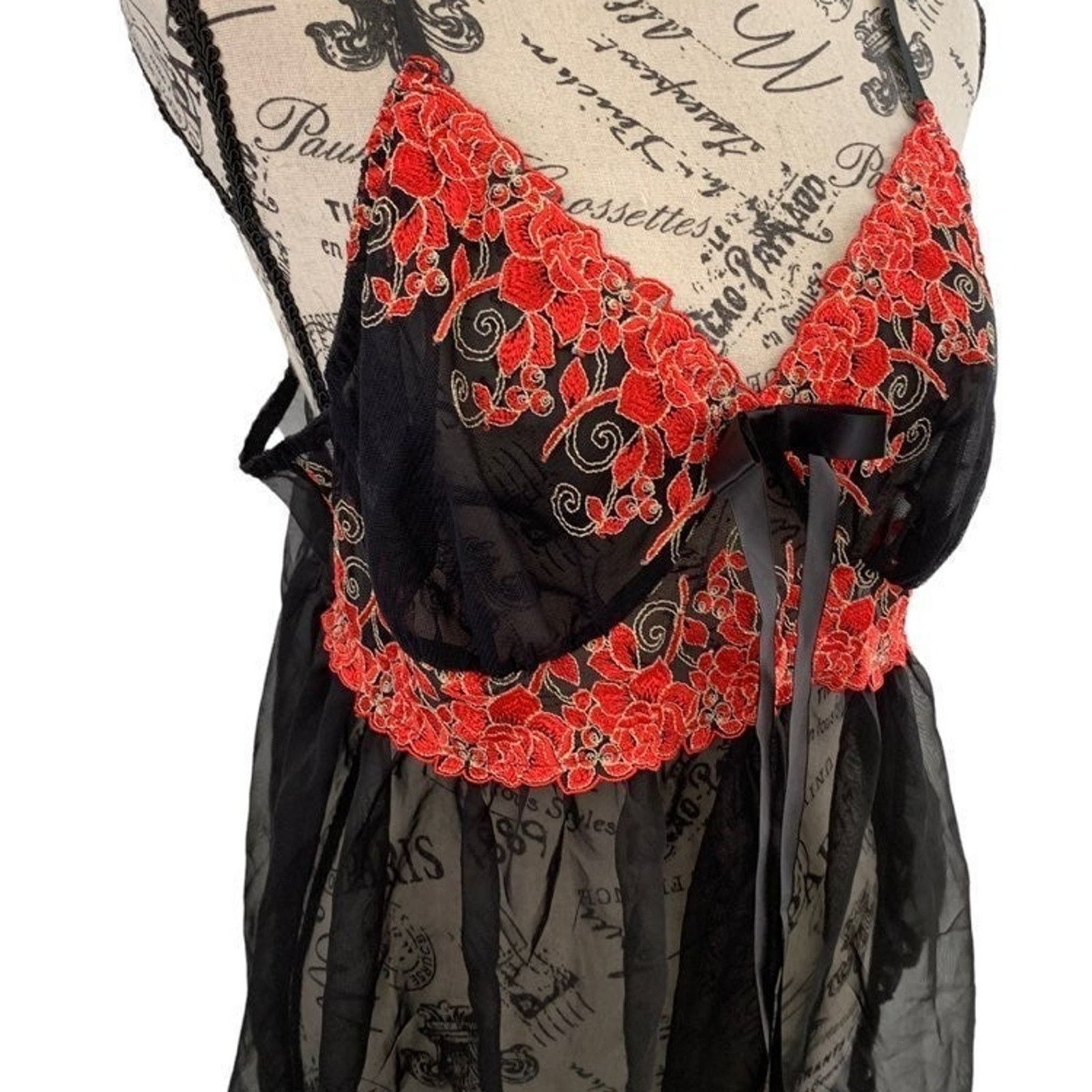 Other Cato Lingerie Babydoll 2 Piece Set Women Size 18/20W NEW Size XXL / US 16-18 / IT 52-54 - 2 Thumbnail