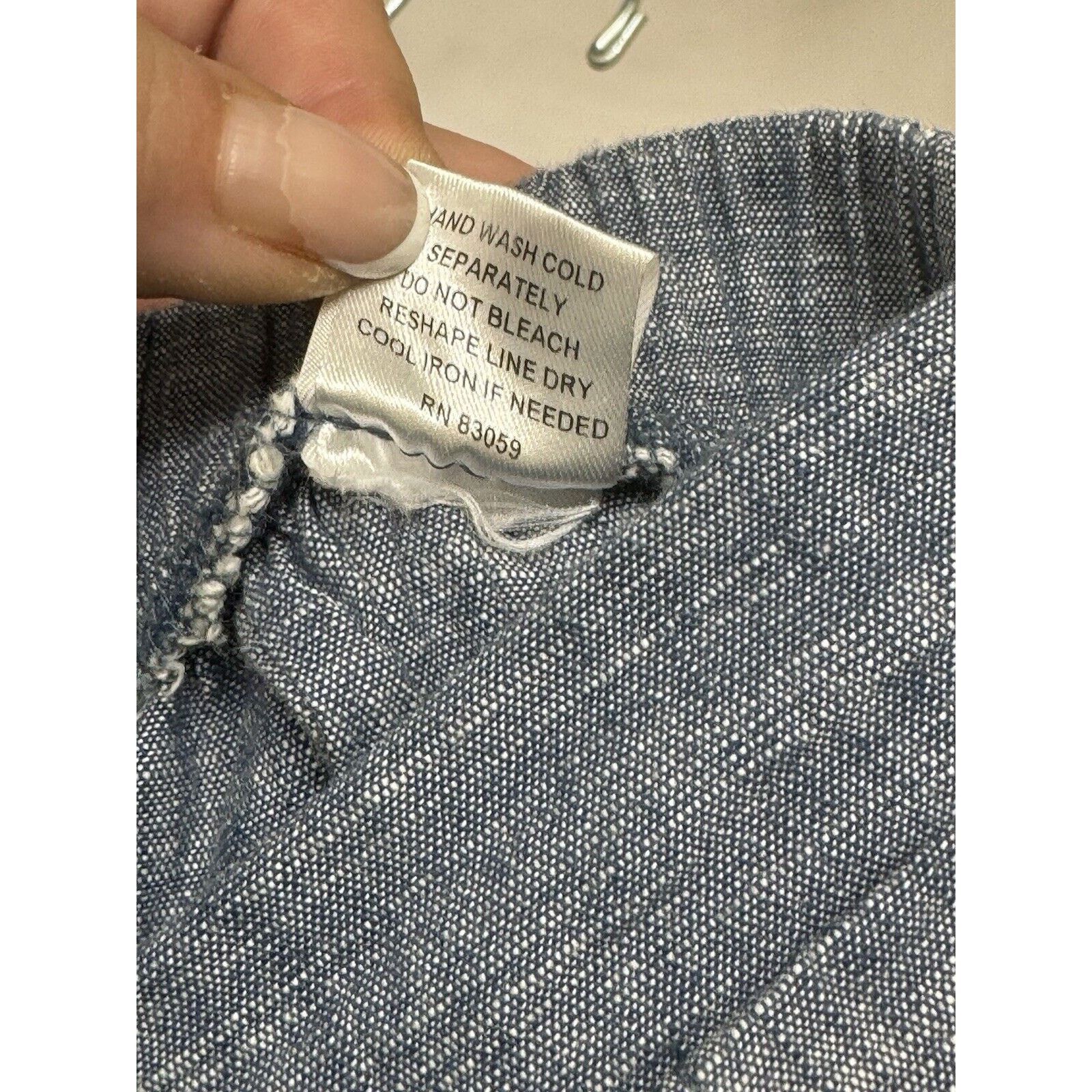 Drew DREW Whitney Wrapped, Split Leg Harem Pants Heather Blue M Size 30" / US 8 / IT 44 - 8 Thumbnail
