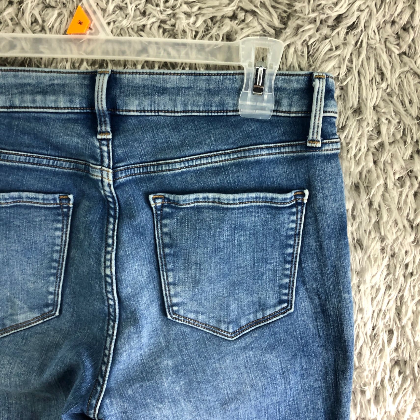 Old Navy Old Navy Rockstar Womens Jeans Size 10 High Rise Skinny Medium Wash Blue Denim Size 32" / US 10 / IT 46 - 6 Thumbnail