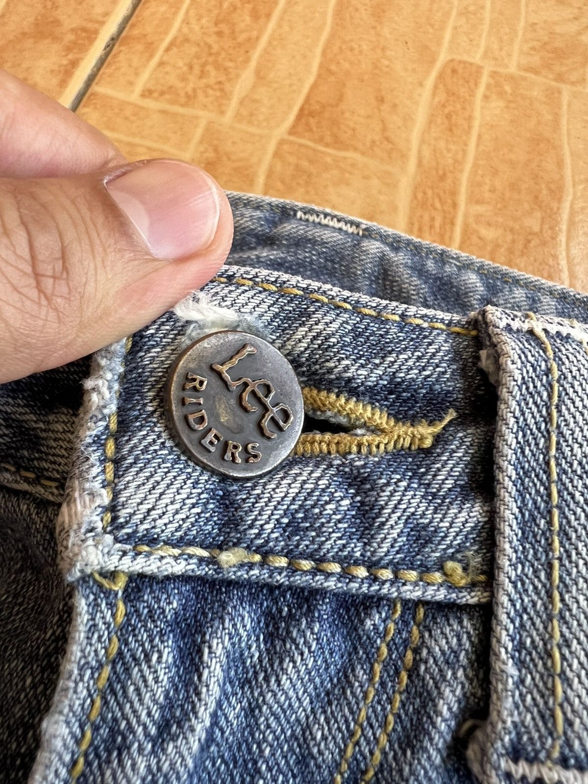 Lee Vintage Lee Riders Distress Jean Size US 29 - 14 Thumbnail