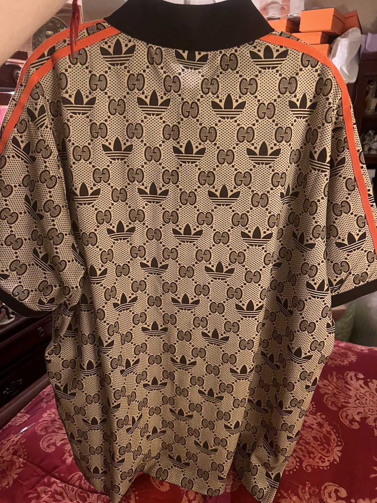 Adidas × Gucci Gucci x Adidas Trefoil Polo Shirt XXL!! Brand New w/ Tags!! Size US XXL / EU 58 / 5 - 4 Thumbnail