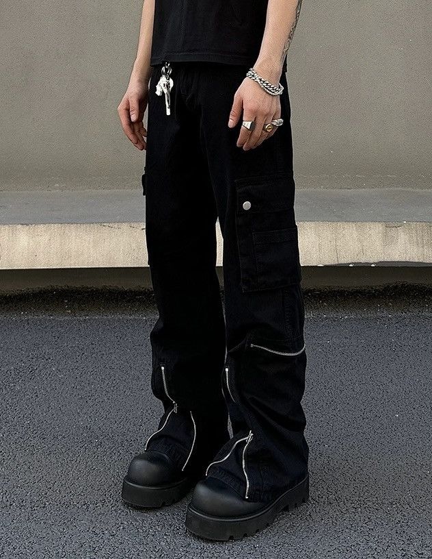 00s Japanese Label cargo wide pants Y2K Japanese Brand × Vintage