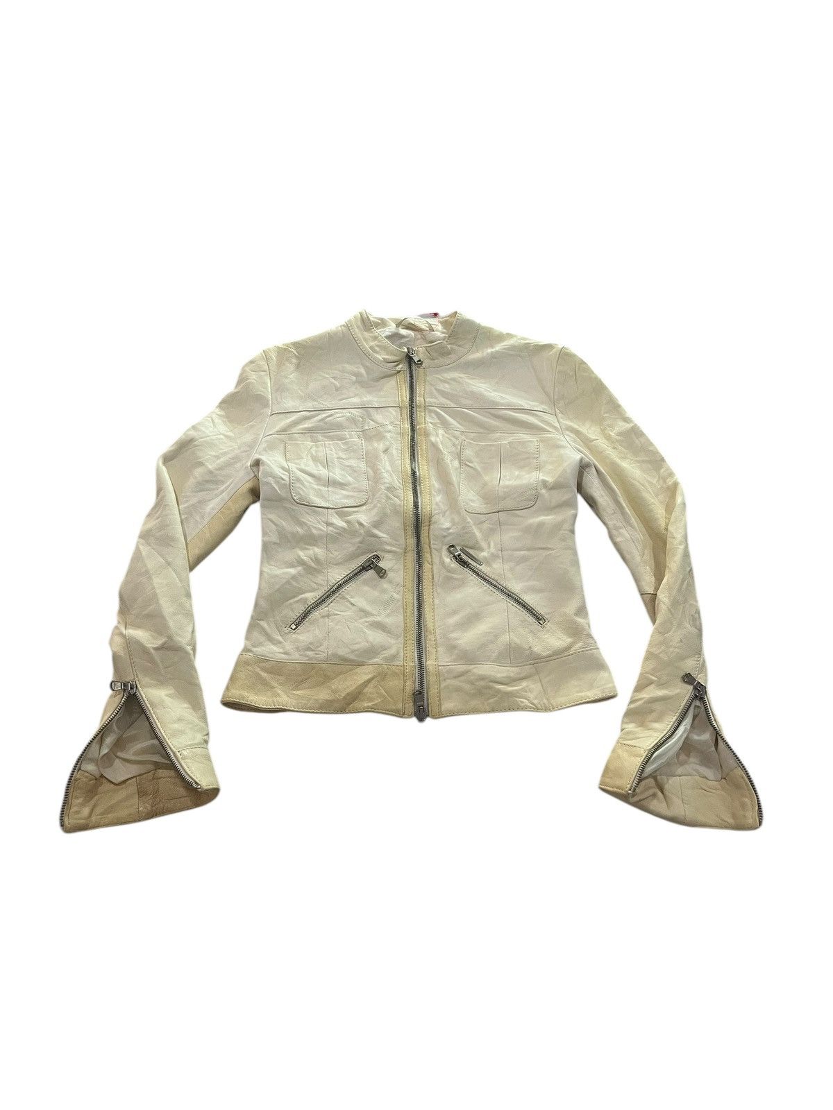 If Six Was Nine LAST DROP!!! LALTRAMODA LGB GENUINE LEATHER ZIPPER JACKET Size XS / US 0-2 / IT 36-38 - 1 Thumbnail