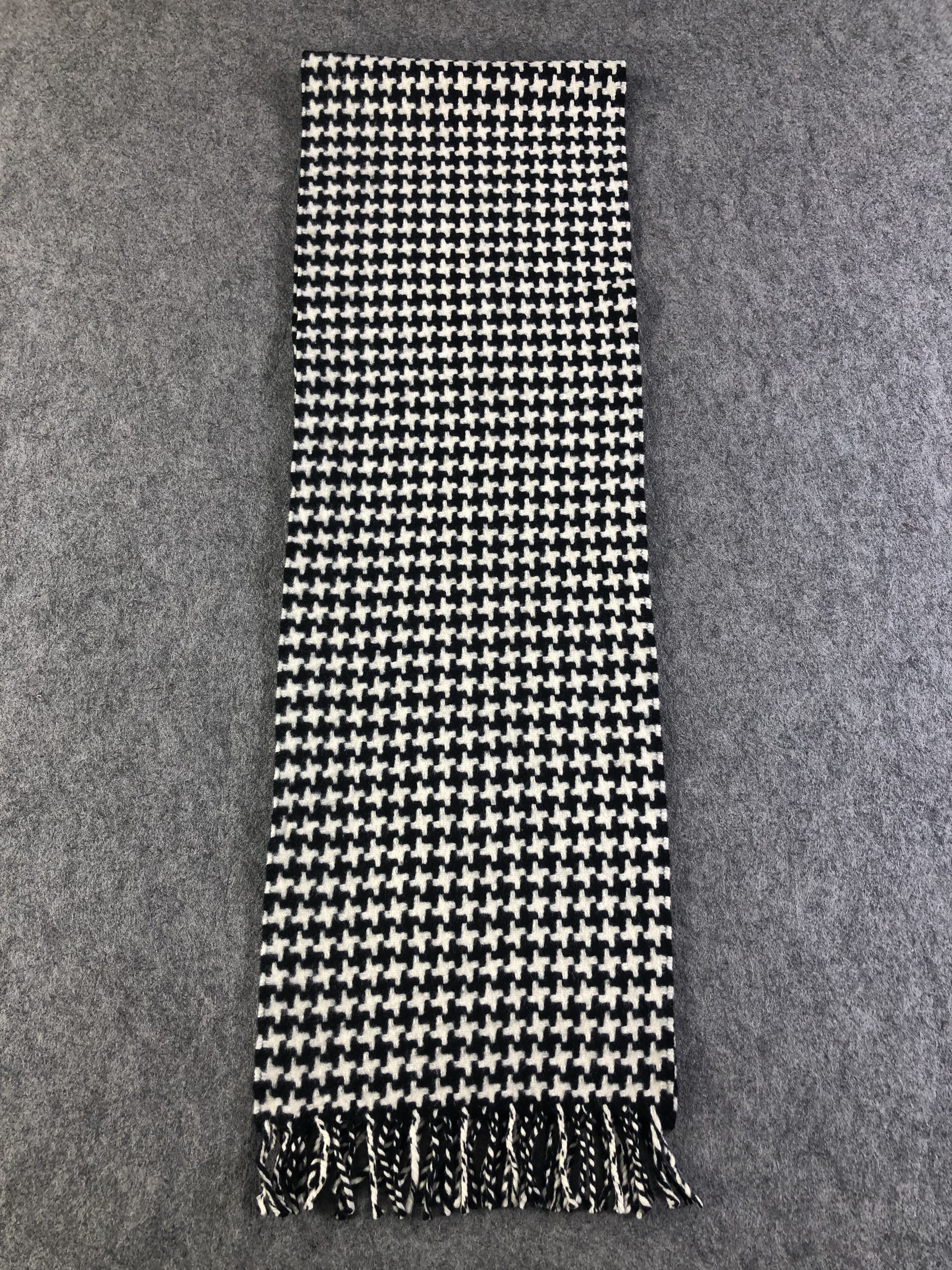 Vintage Glen Prince Merino Houndstooth Scarf / Muffler / Neckwear Size ONE SIZE - 3 Thumbnail