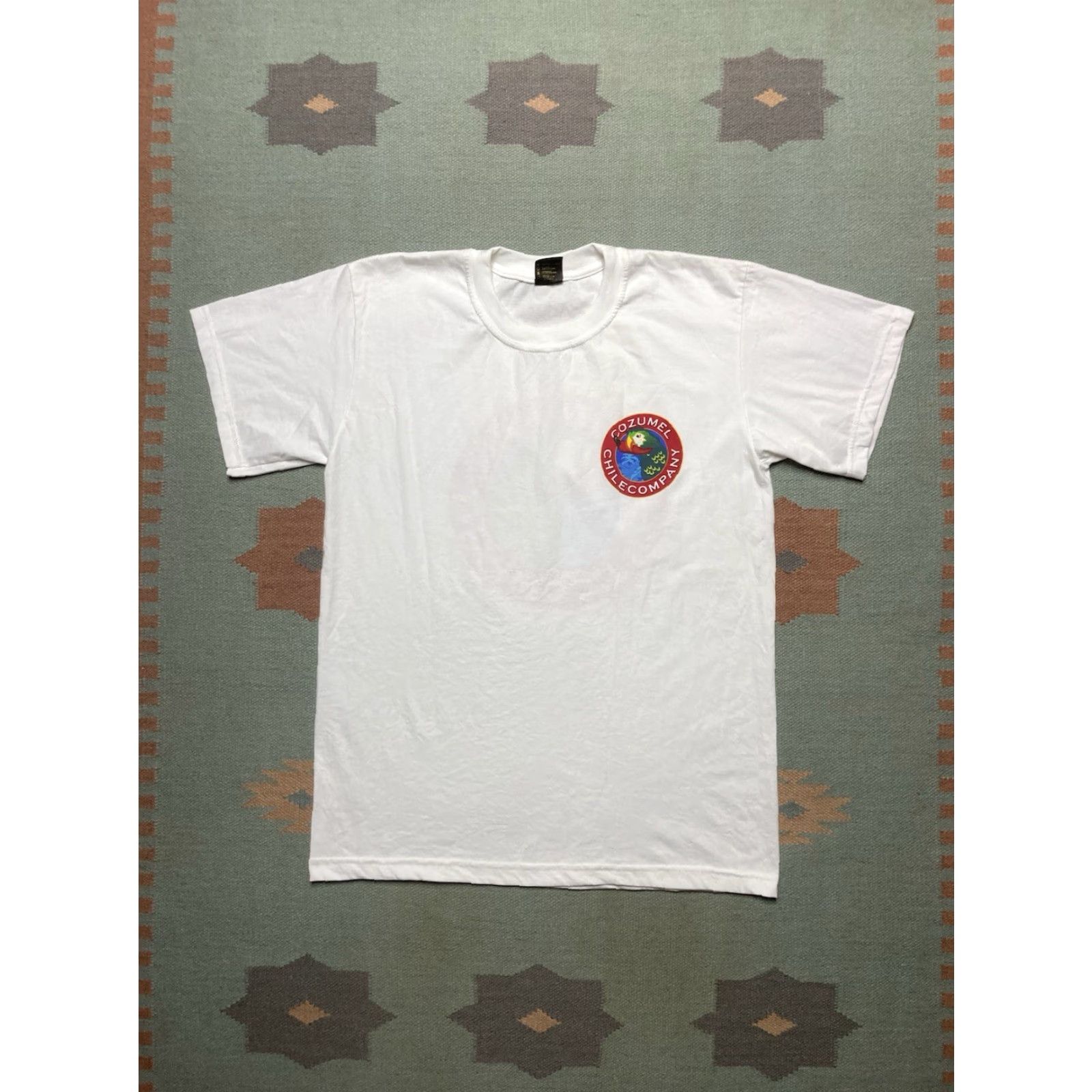 Vintage VINTAGE 90s graphic t shirt Cozumel Chile Company pepper parrot Mexico men’s XL Shirt Mens White 90s T-Shirt Size US XL / EU 56 / 4 - 4 Thumbnail