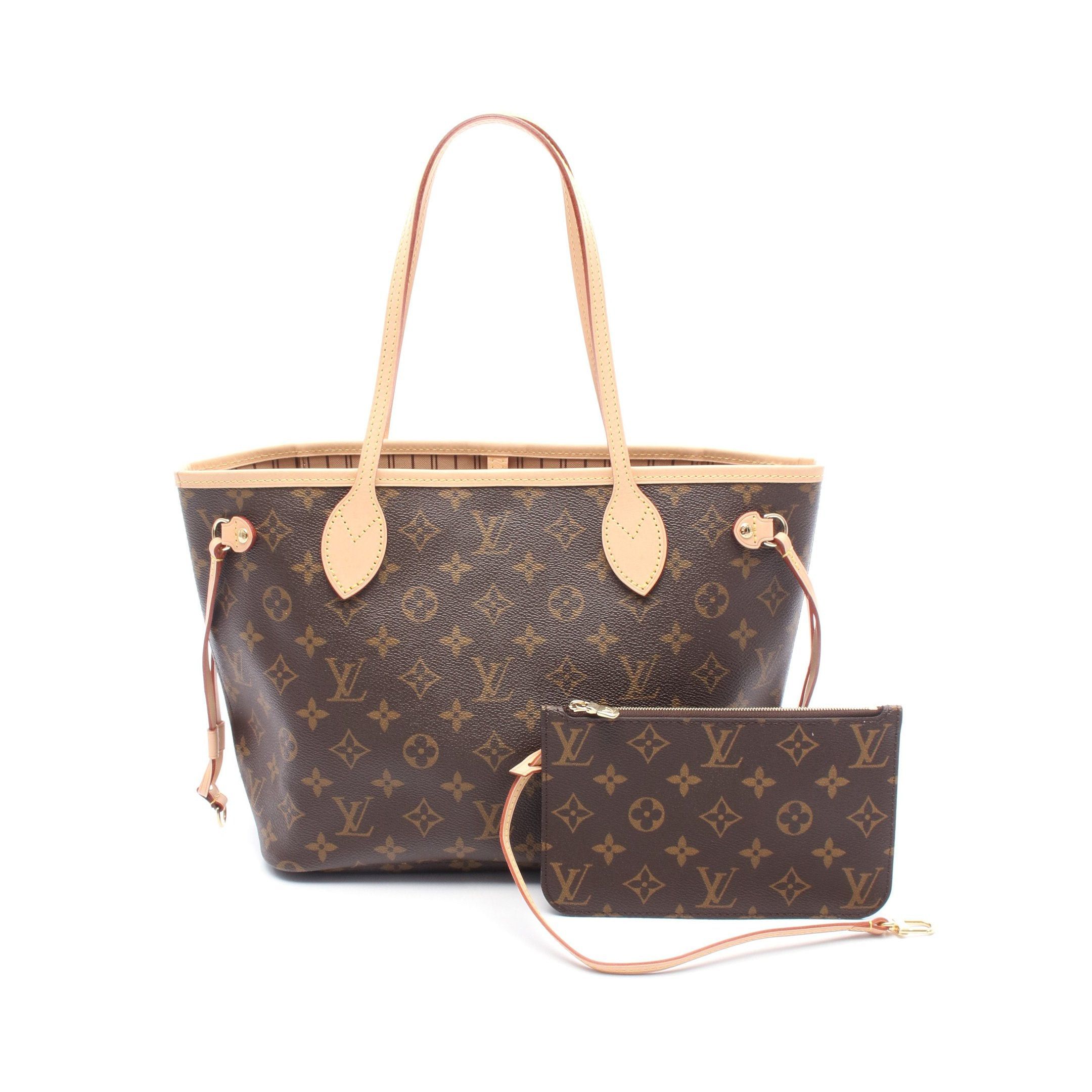 Louis Vuitton Louis Vuitton Neverfull Pm Monogram Handbag Tote Bag Leather Brown Size ONE SIZE - 1 Thumbnail