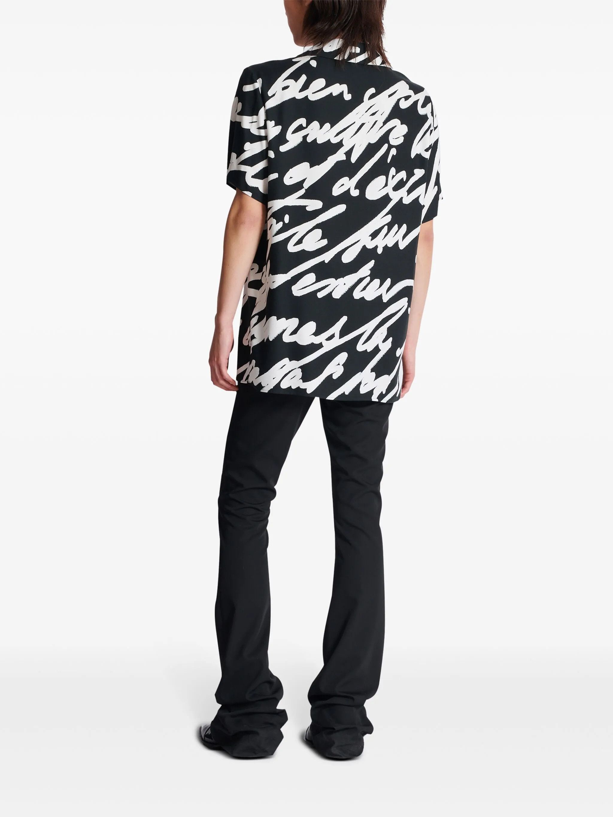 Balmain o1mt1gz0126 Big Love Letter Short Sleeve Pyjama Shirt Size US XL / EU 56 / 4 - 3 Thumbnail