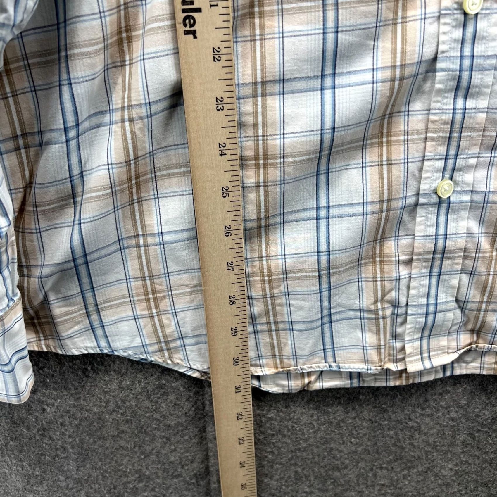 Banana Republic VINTAGE? No. Banana Republic Shirt Mens XL White Blue Button Down Preppy Plaid Classic Size US XL / EU 56 / 4 - 4 Thumbnail