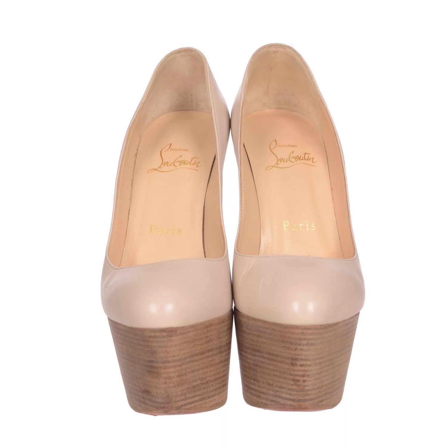 Christian Louboutin CL Authentic Platform Heels 35.5 Size US 5 / IT 35 - 2 Thumbnail