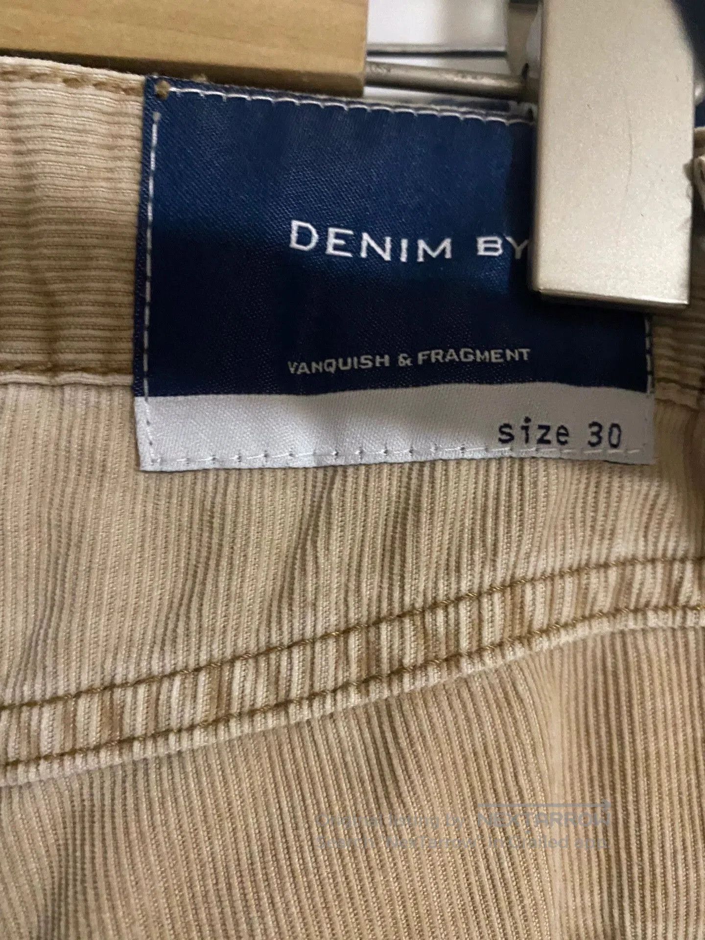 Vanquish light khaki corduroy casual pants. Size US 30 / EU 46 - 4 Thumbnail