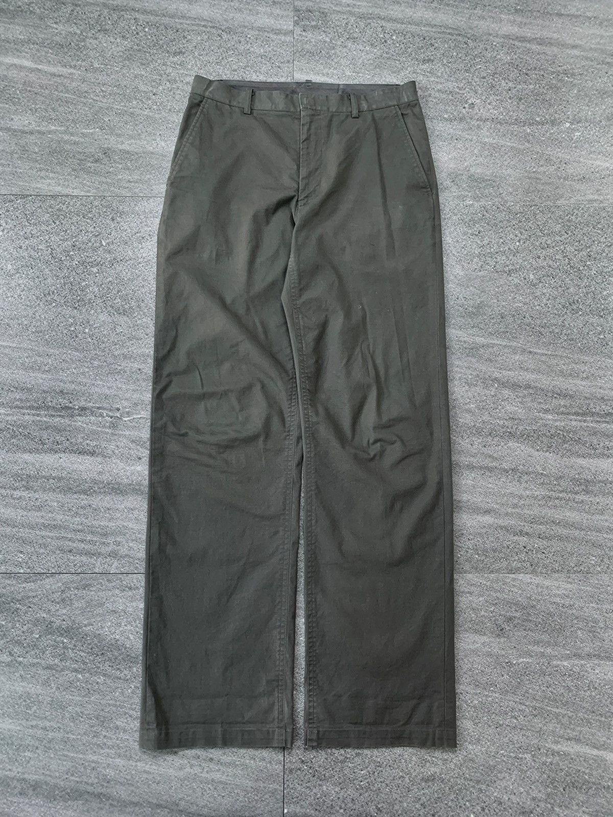 Yohji Yamamoto FREE TAX! BuckleBack Straight Trousers Size US 30 / EU 46 - 2 Thumbnail