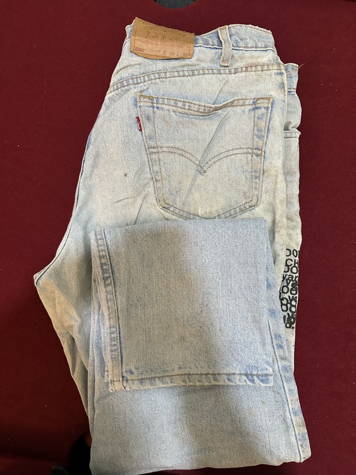 Levi's Levis schoolyard distressed jeans Size US 34 / EU 50 - 3 Thumbnail