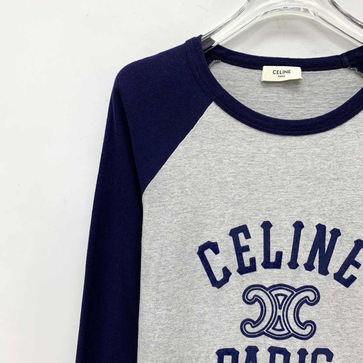 Celine Celine Color-blocked Letter Print Long Sleeve T-shirt K26WX Size S / US 4 / IT 40 - 3 Thumbnail