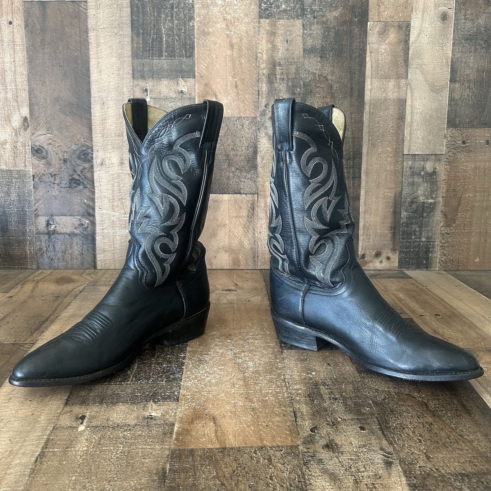 Dan Post Dan Post 2110 R Classic Black Western Cowboy Boots Mens 11 D Size US 11 / EU 44 - 11 Thumbnail