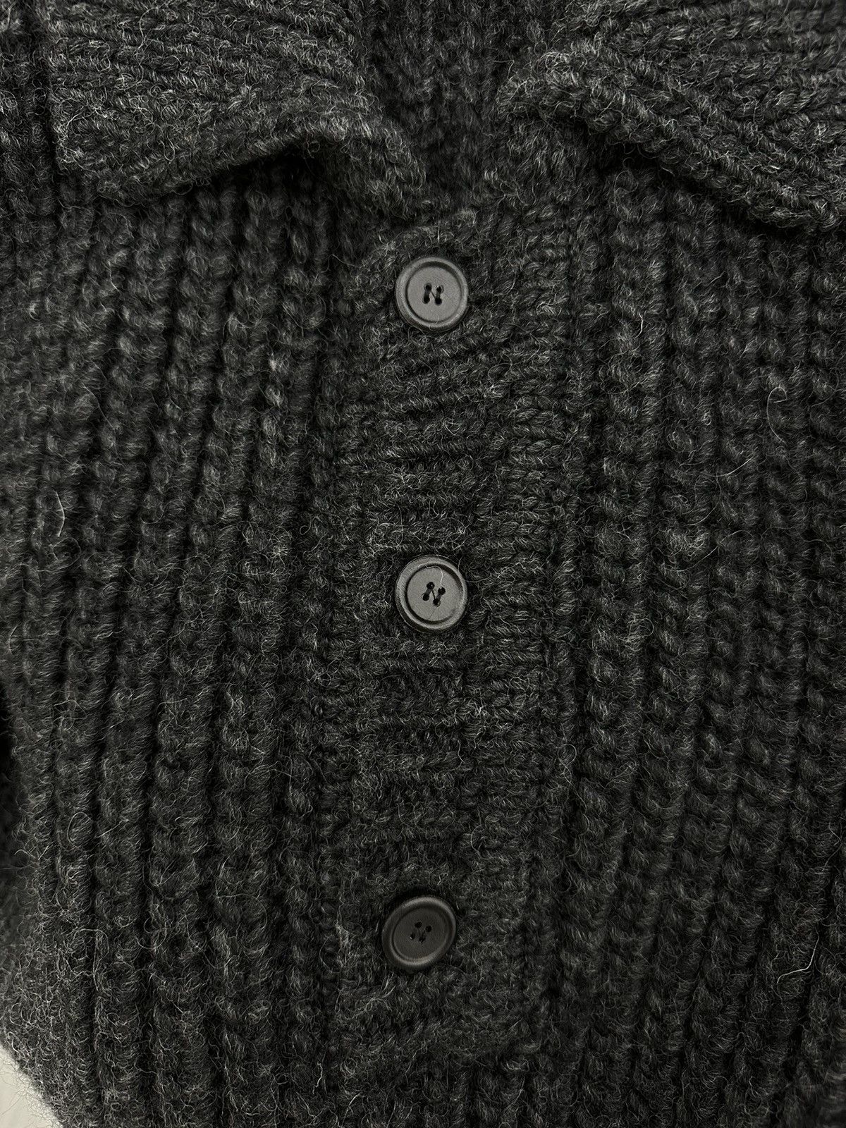 Our Legacy OUR LEGACY BIG PIQUET WOLF GREY CHUNKY WOOL KNITS Size US S / EU 44-46 / 1 - 9 Thumbnail