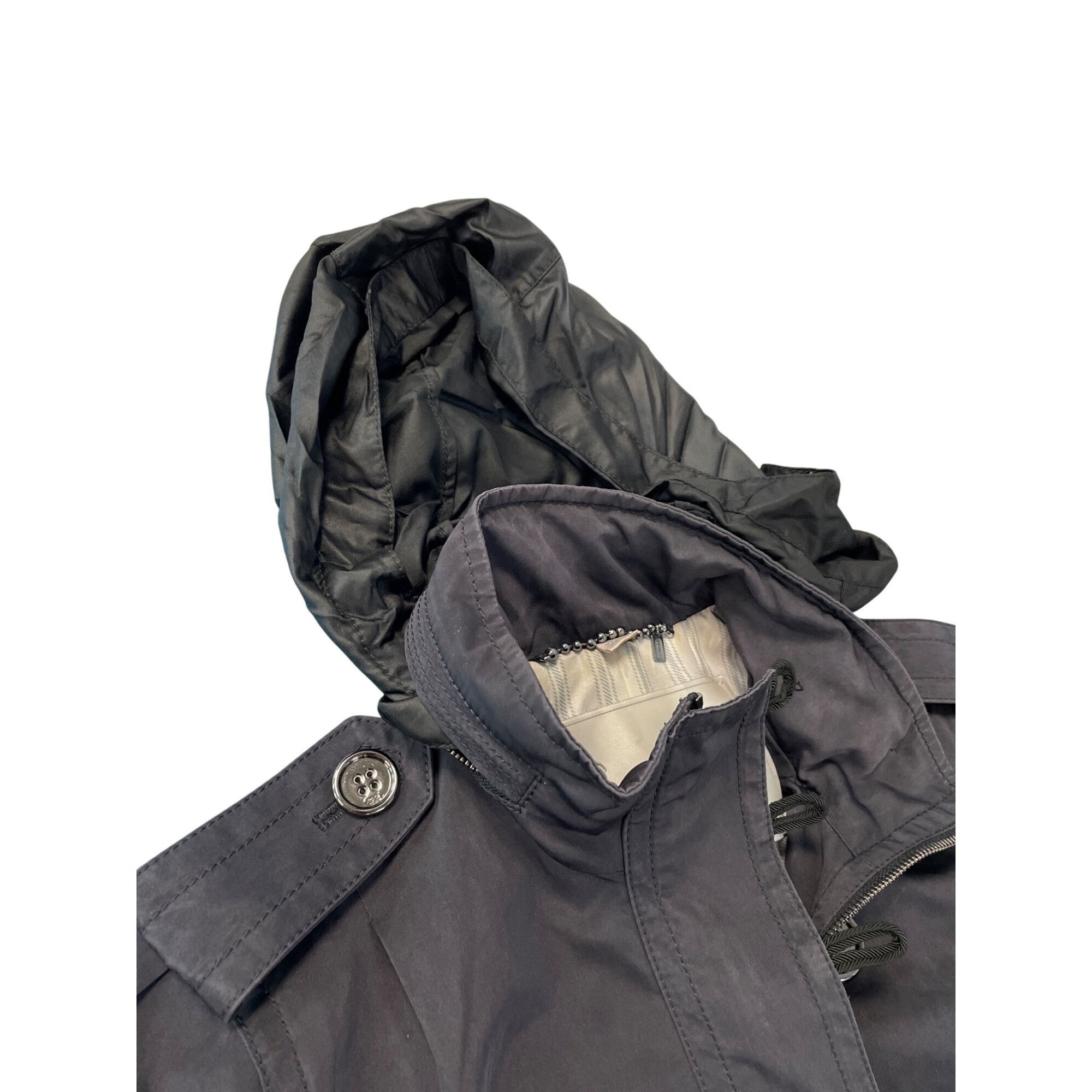 Coach Coach Womans Black Hooded Rain Trench Jacket Coat size XS SK Size XS / US 0-2 / IT 36-38 - 7 Thumbnail