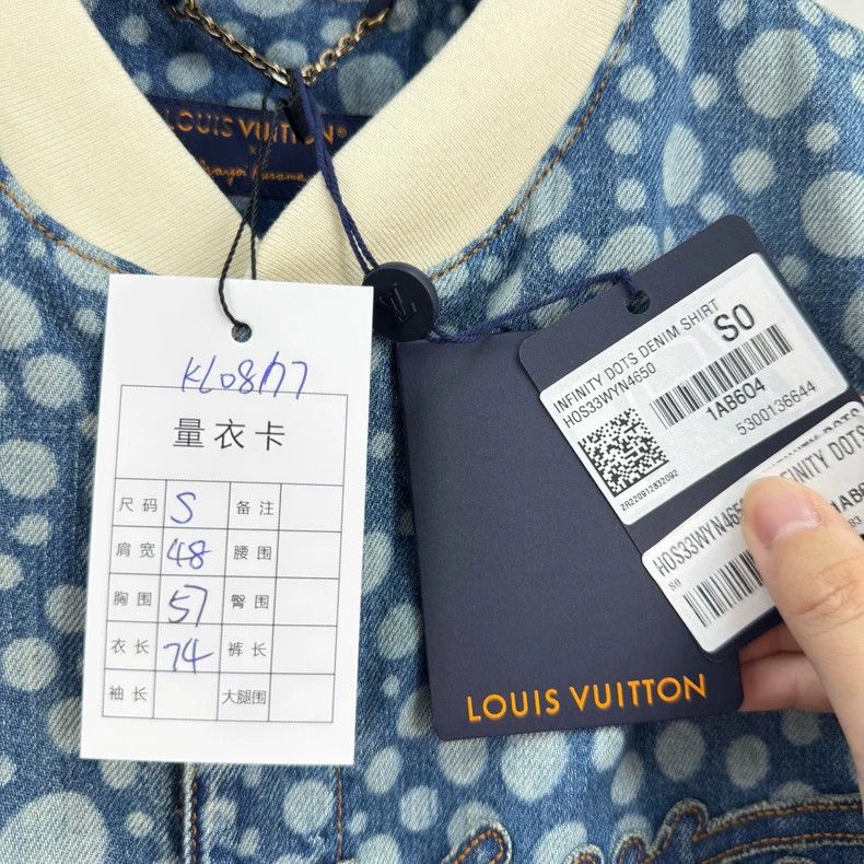 Louis Vuitton Louis Vuitton Polka-dot denim baseball short sleeve Size US S / EU 44-46 / 1 - 7 Thumbnail